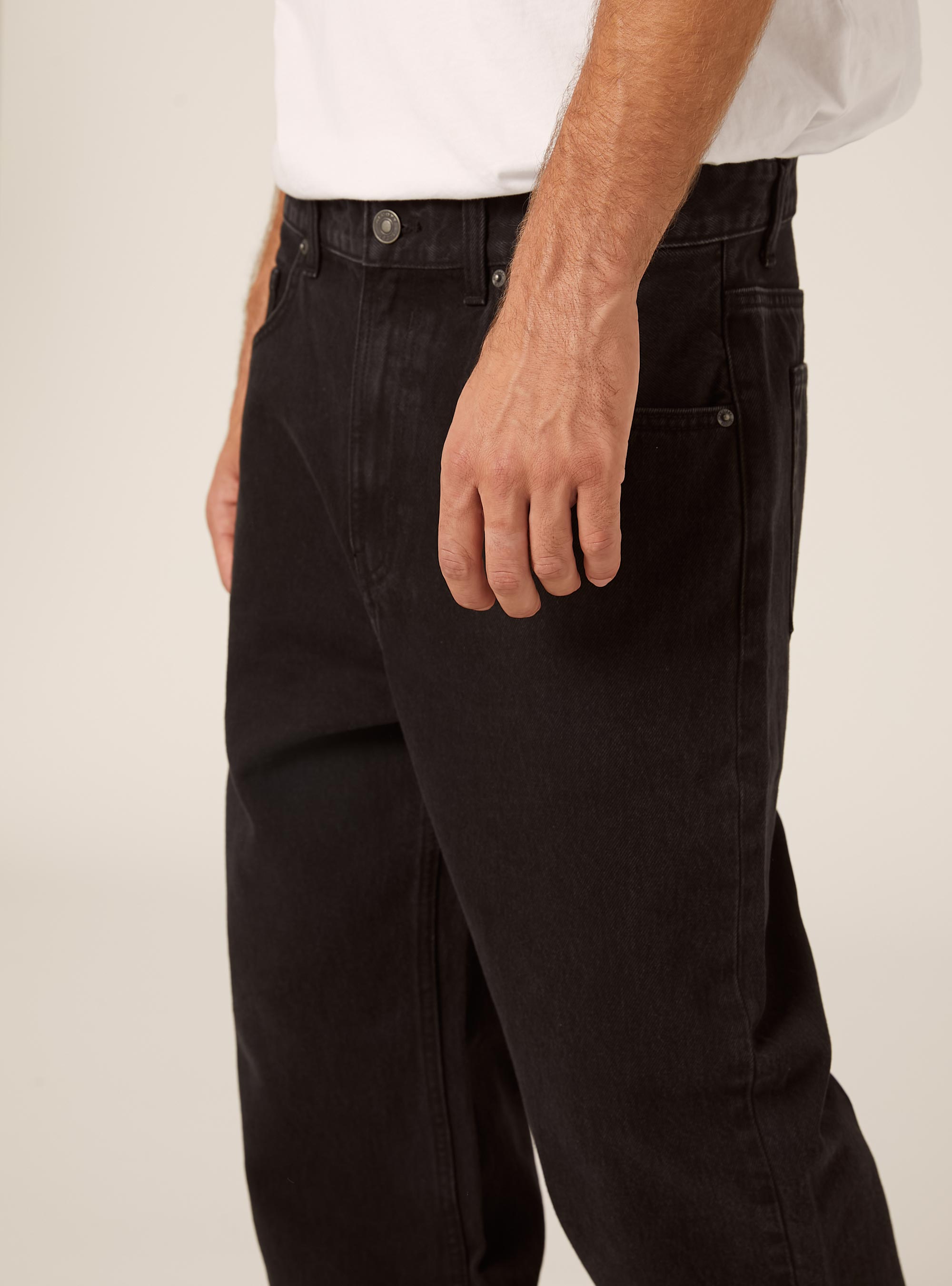 Loose fit jeans, D000 BLACK