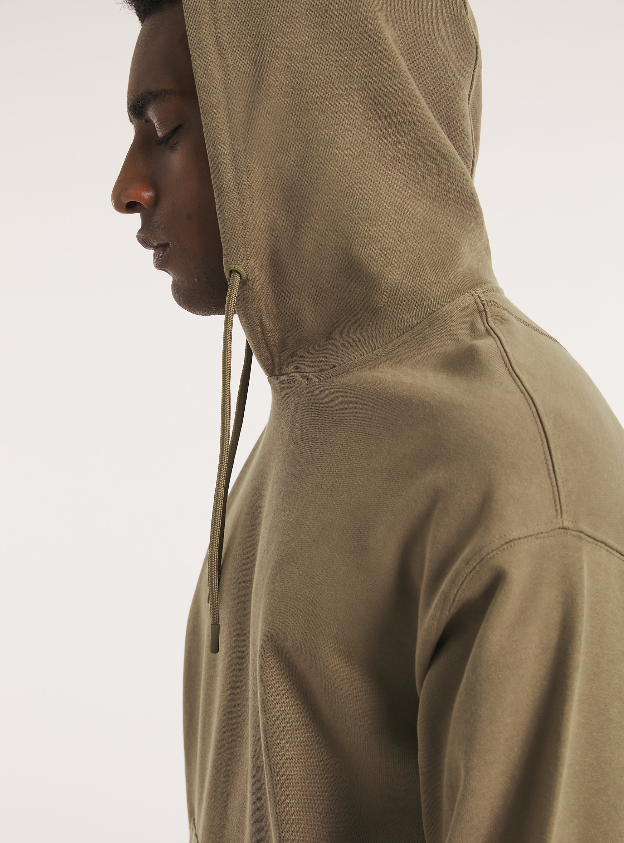 Sweatshirt with hood and pouch pocket, BR2 BROWN MEDIUM