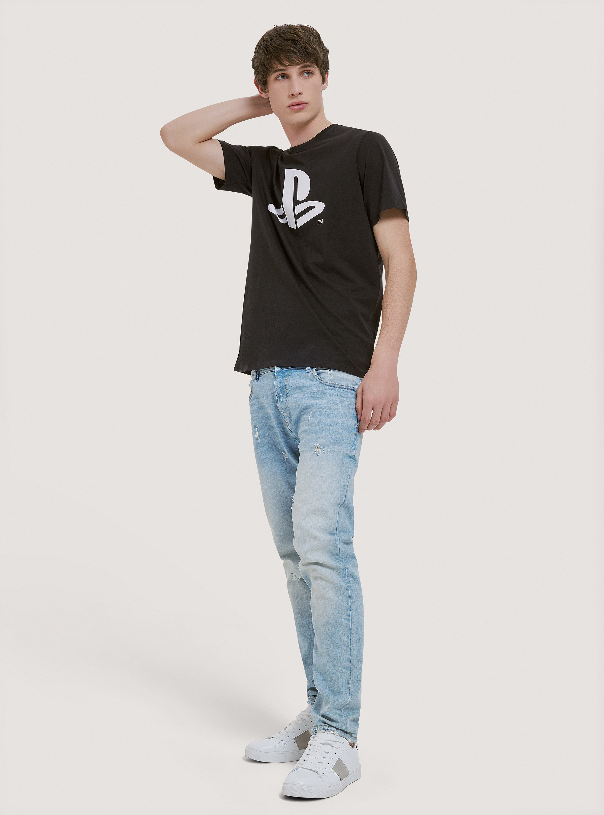 Camiseta PlayStation x Alcott, NEGRO