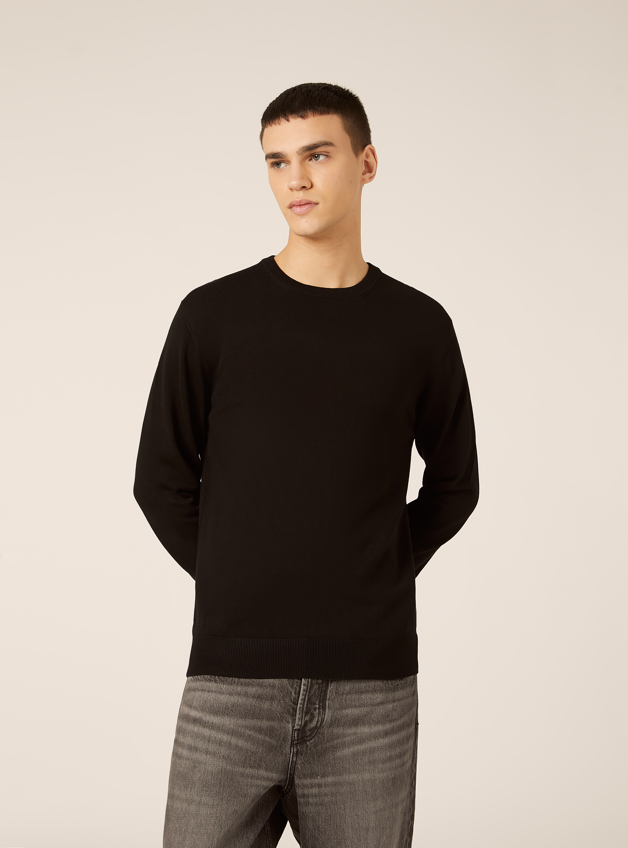 Sleeveless pullover in sustainable Ecovero viscose, BK1 BLACK