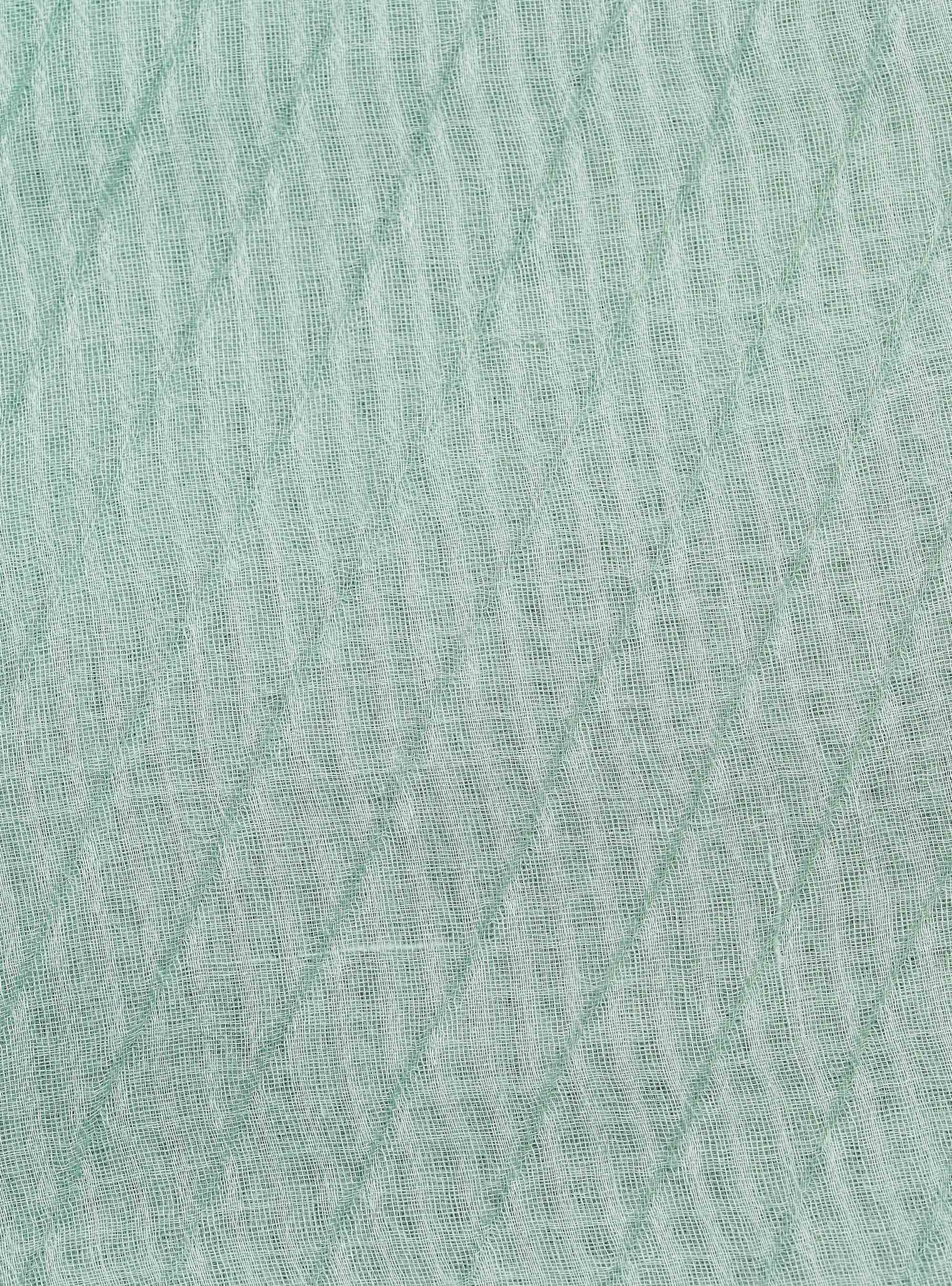 Lightweight scarf with fringes, C704 GREEN