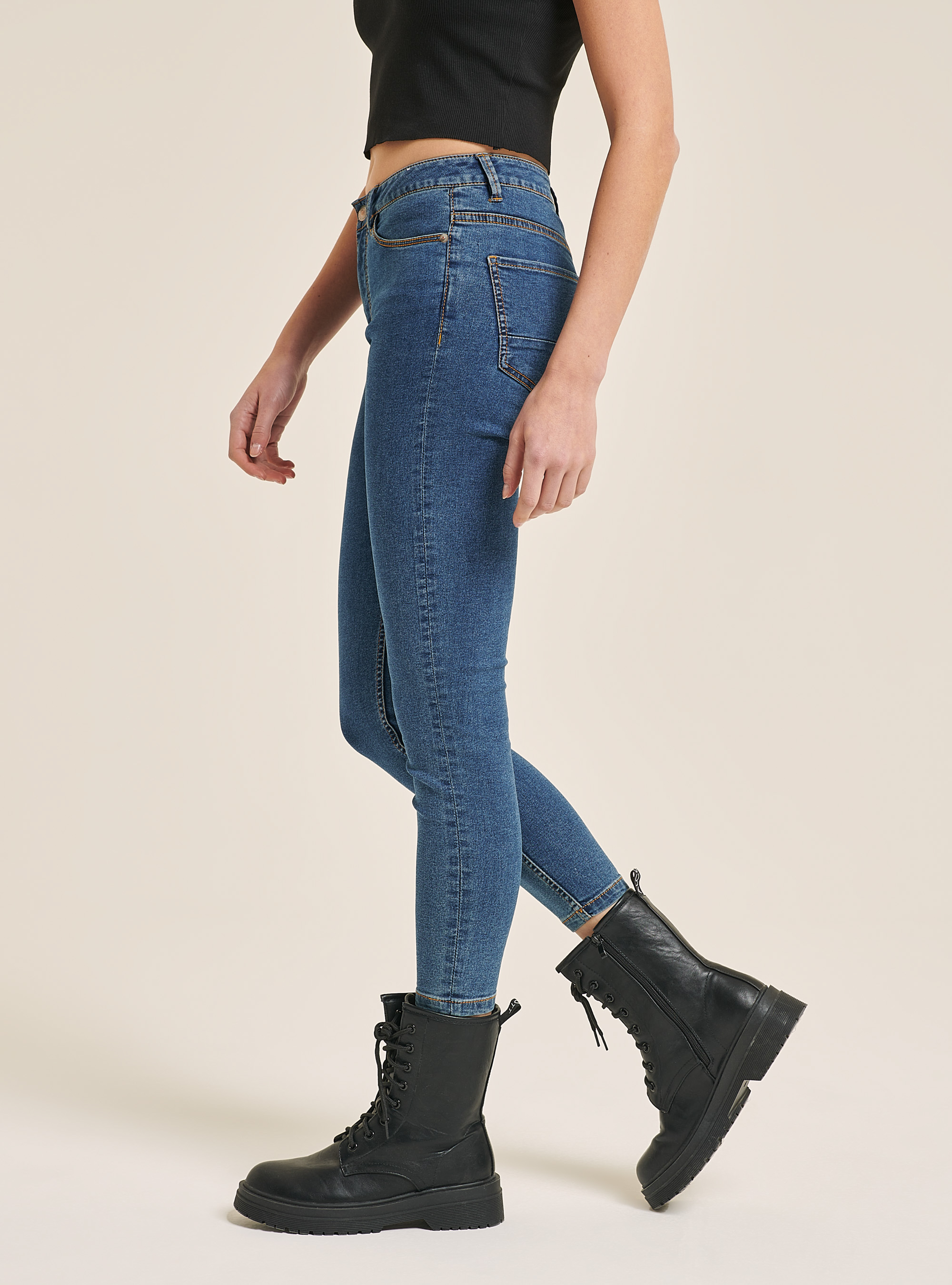 Jeans skinny fit cropped, AZURE