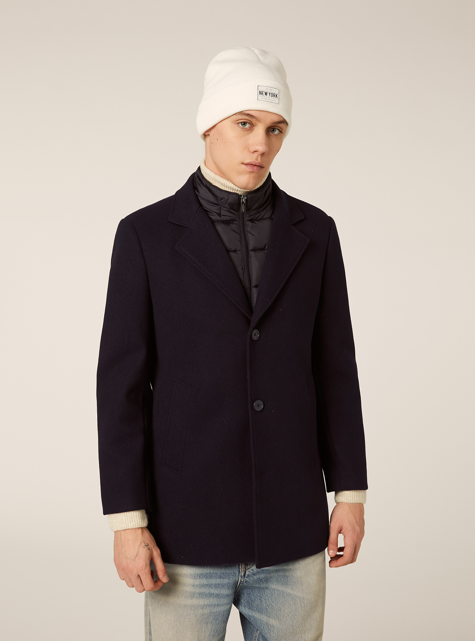 Cappotto con piumino removibile, NA1 NAVY DARK