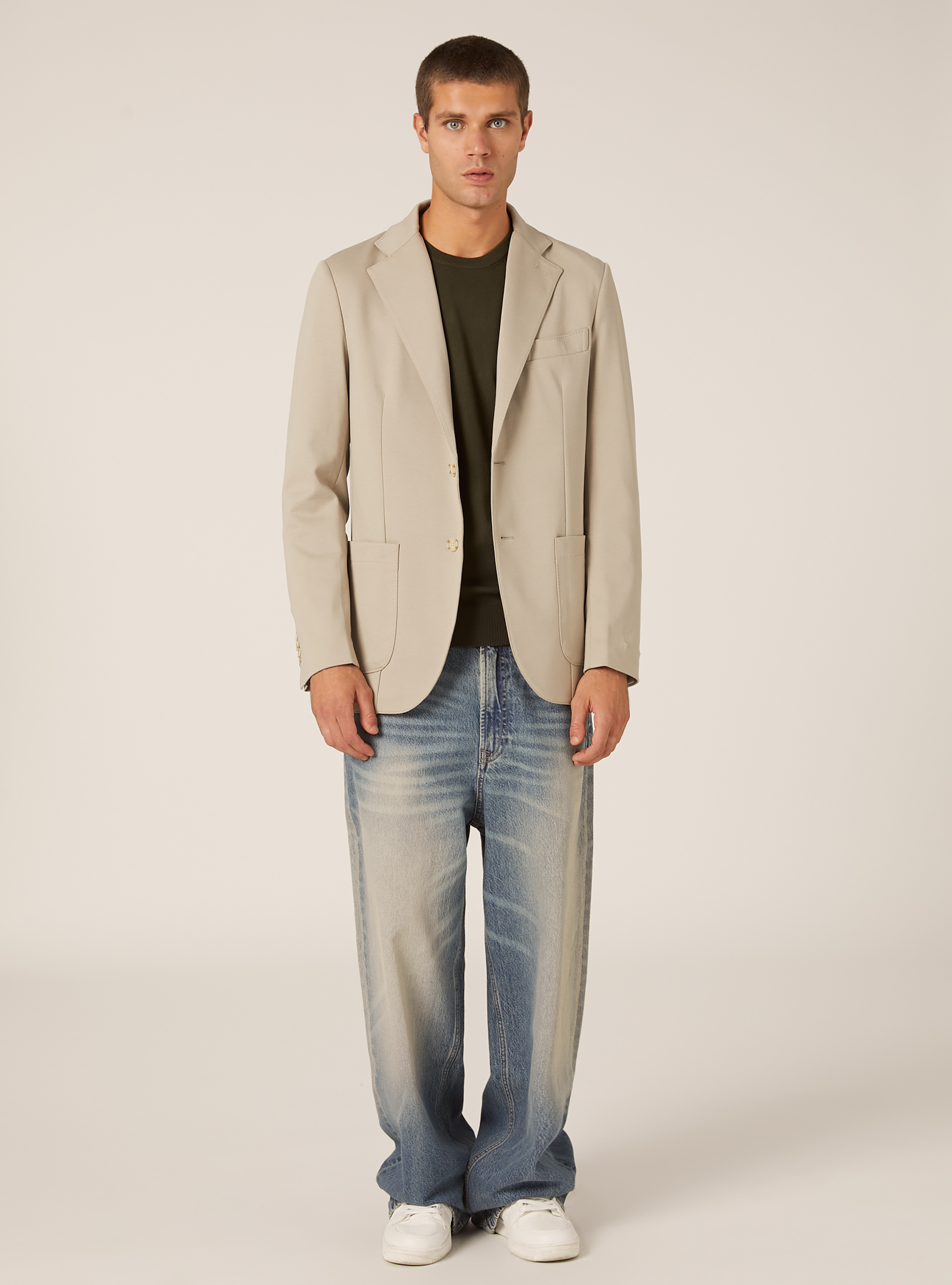 Jersey jacket, CR2 CREAM MEDIUM