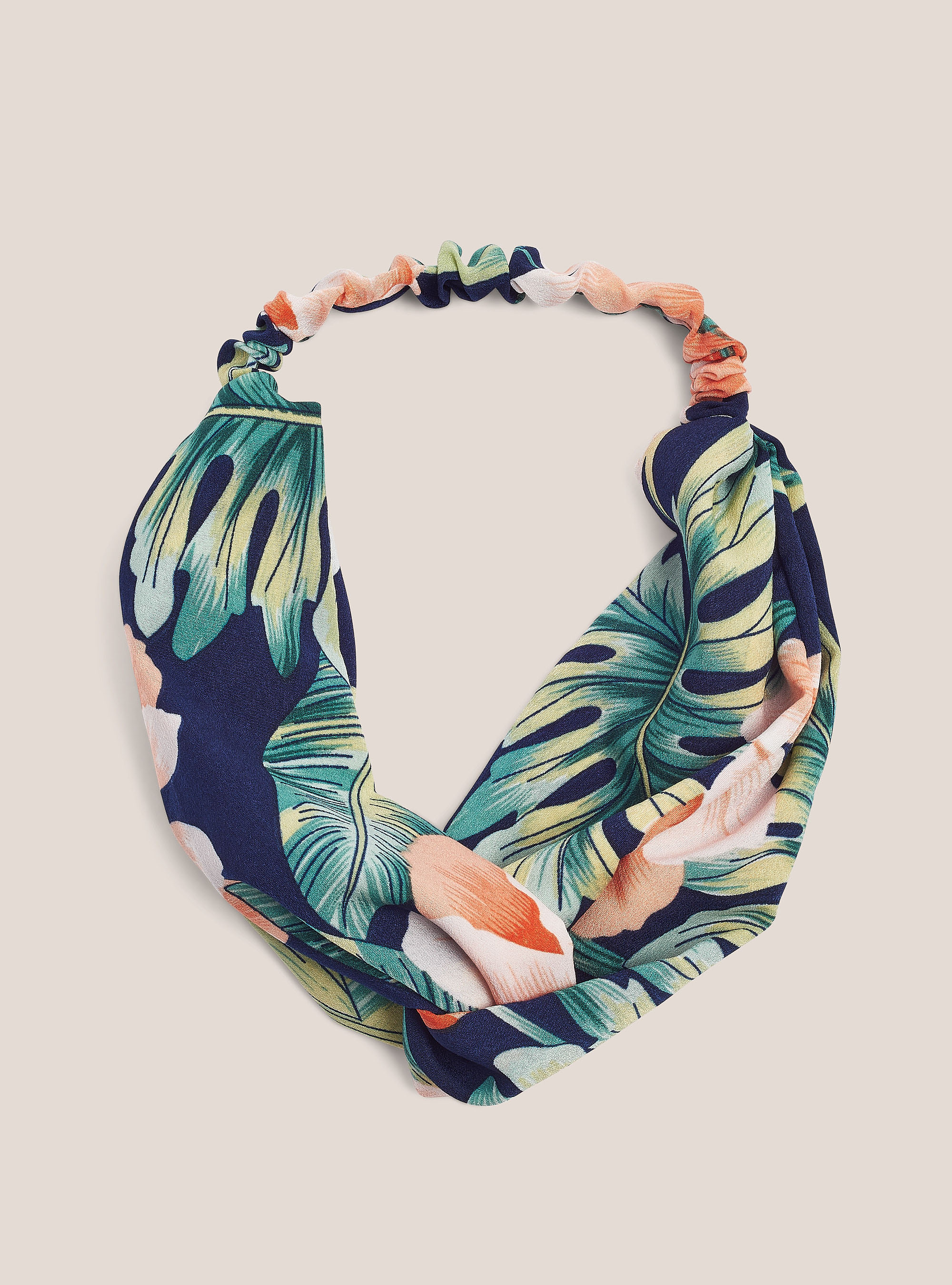 Fascia per capelli, FLOWER NAVY