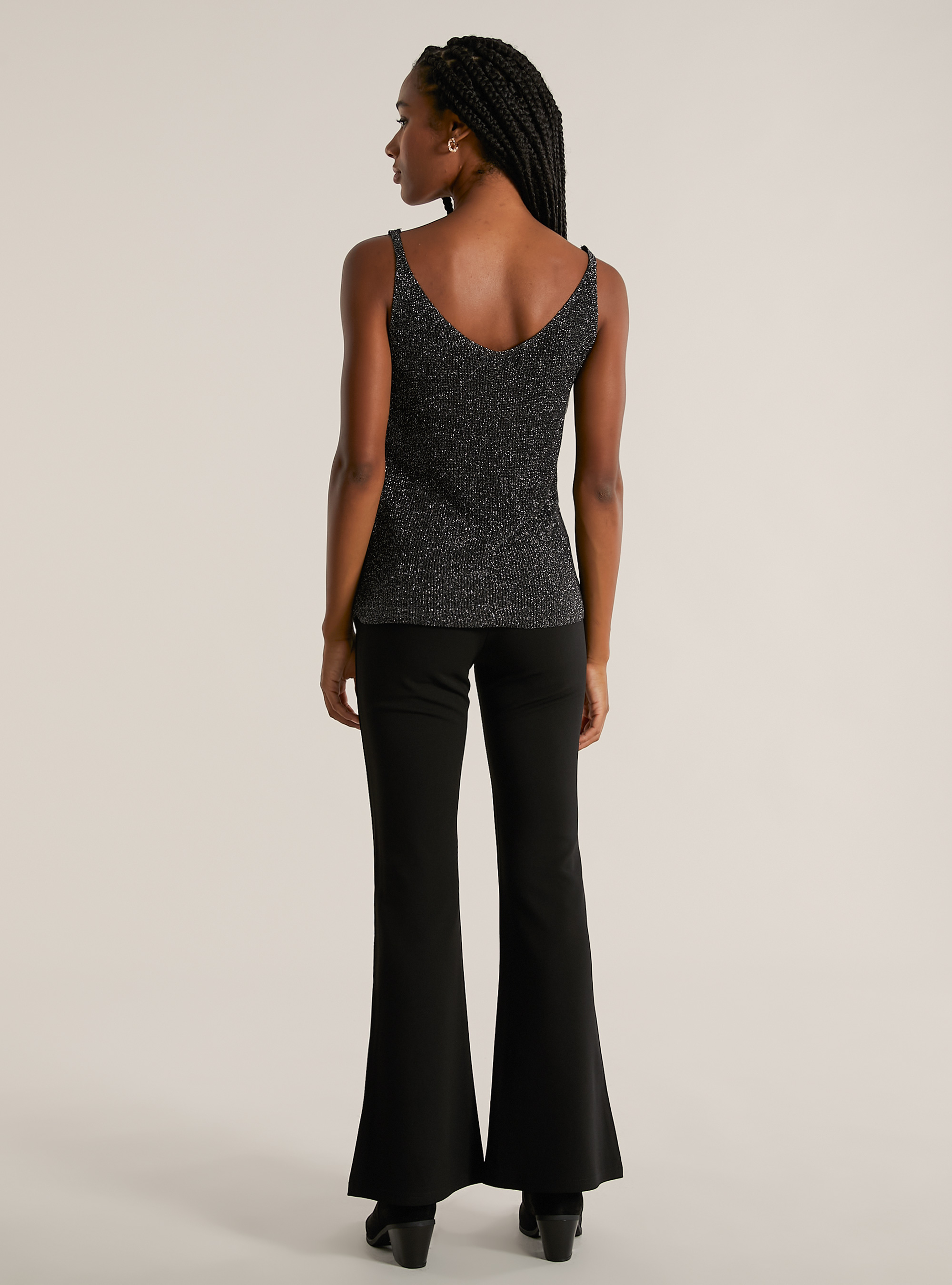 Lurex-Strick-Tanktop, BK1 BLACK