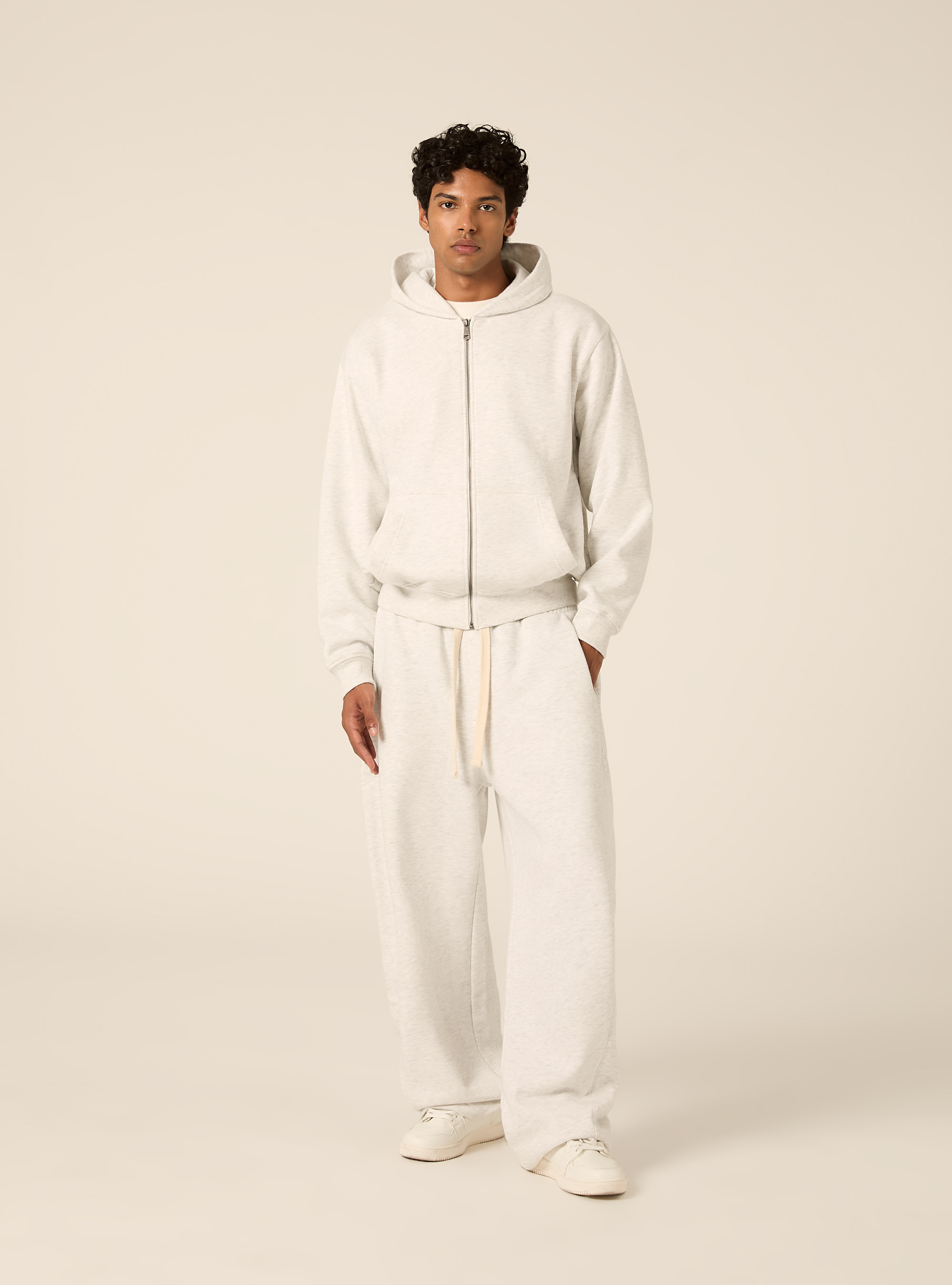 Cardigan basico boxy fit, MGY3 GREY MEL LIGHT