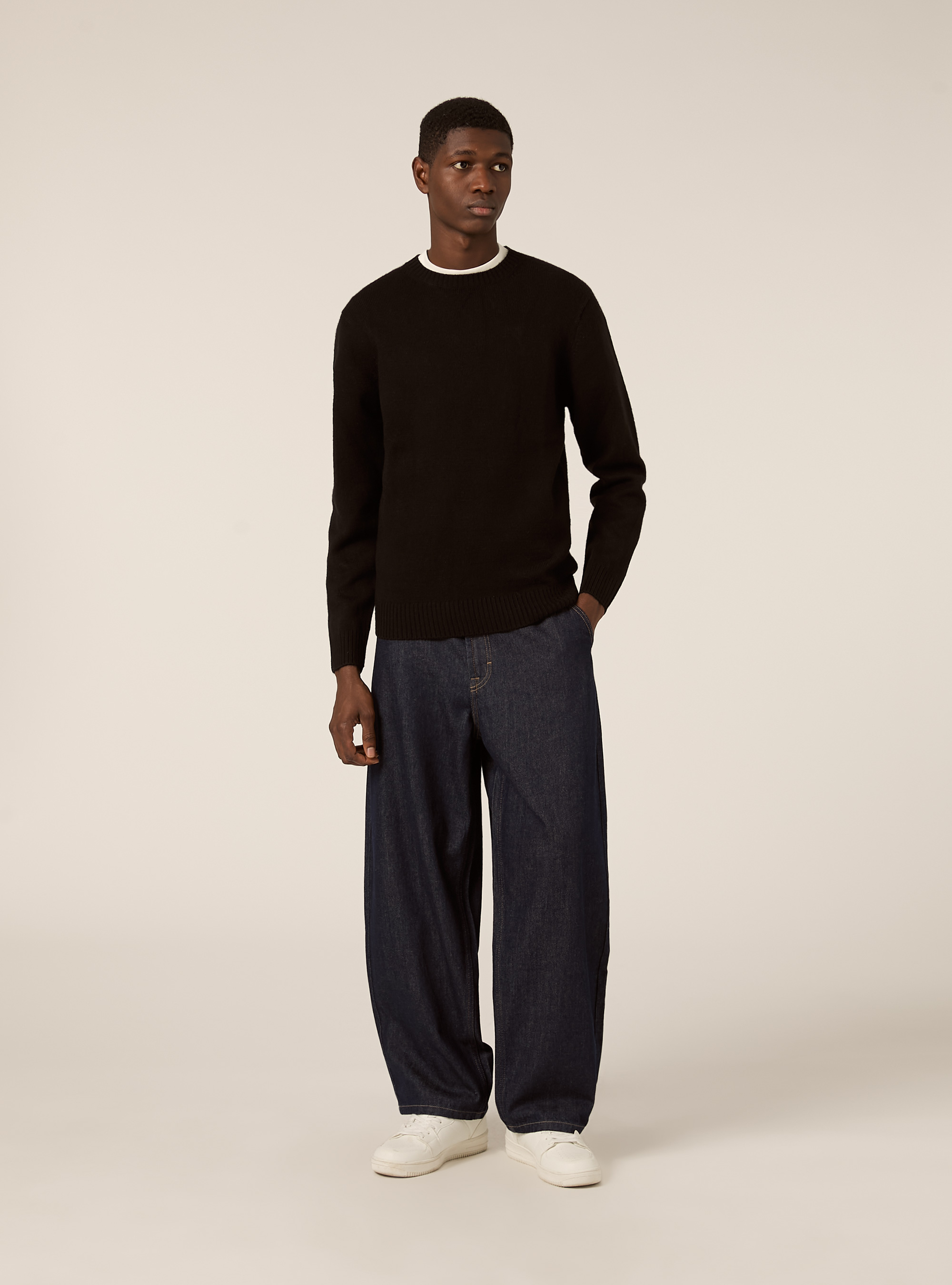 Maglione girocollo, BK1 BLACK