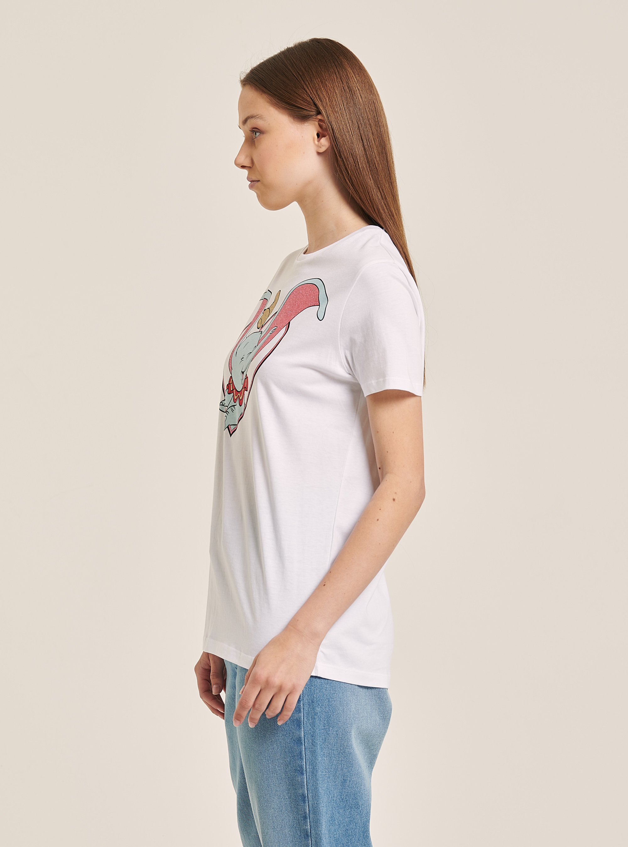 T-shirt Dumbo for Alcott, WHITE
