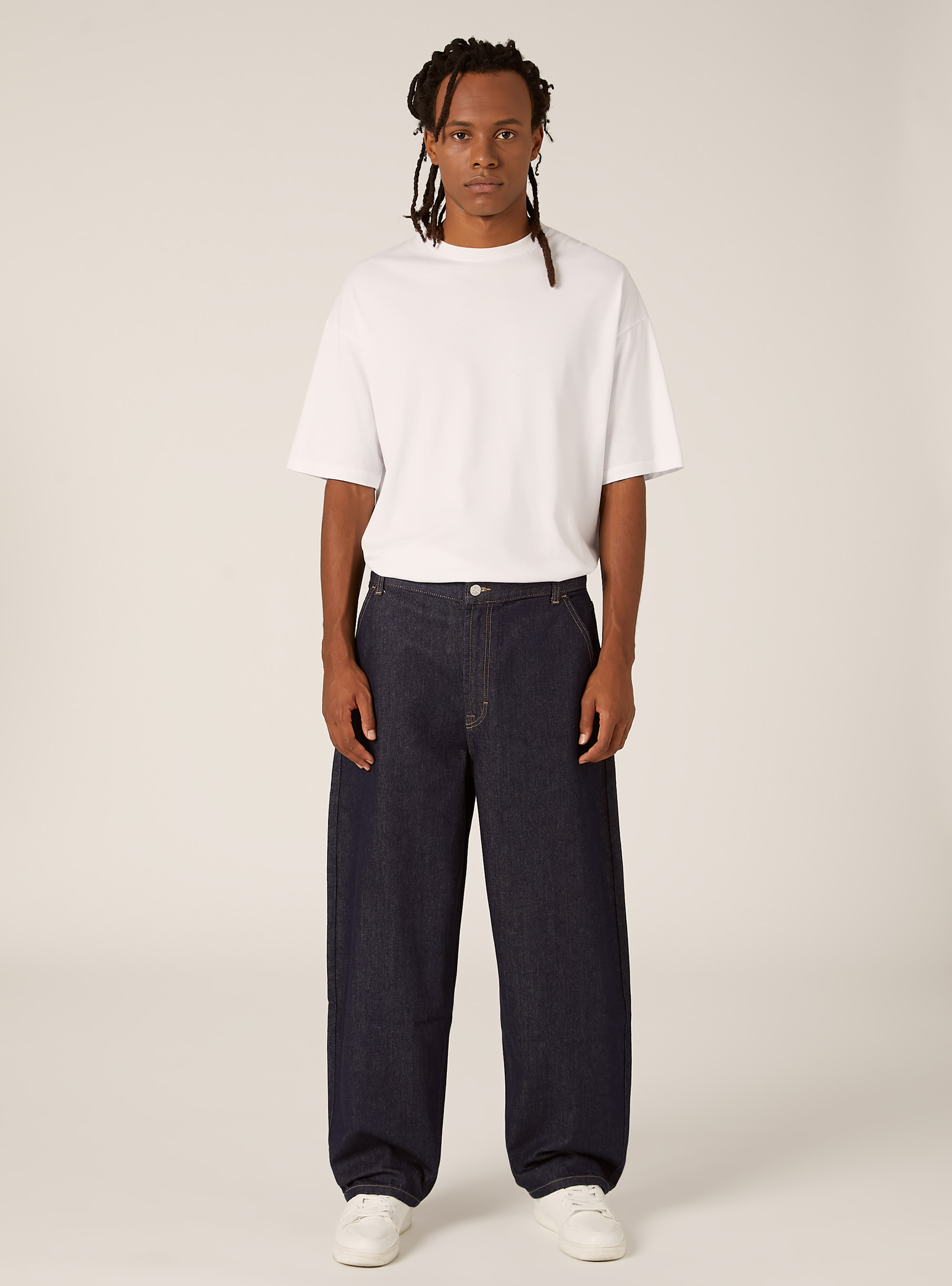 Jeans skater coupe ample, D001 DEEP BLUE