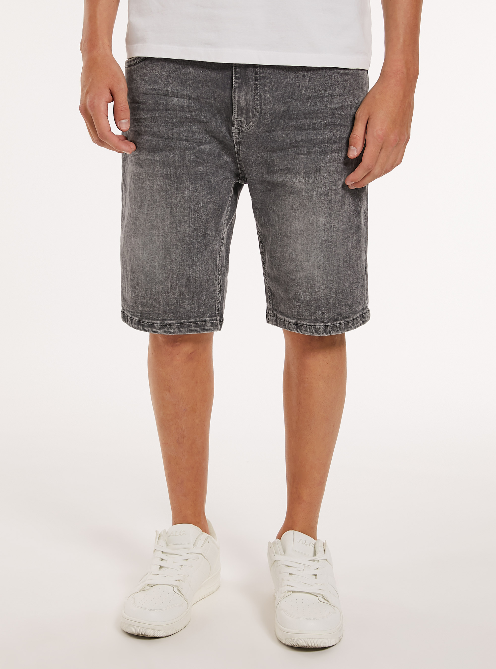 Bermuda Carrot en denim stretch, D00G GREY