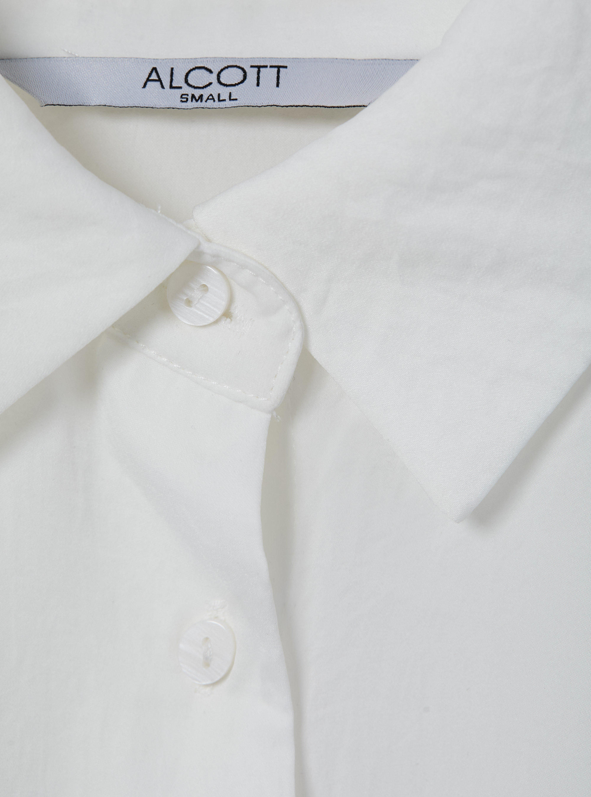 Solid-coloured satin shirt, WH2 WHITE
