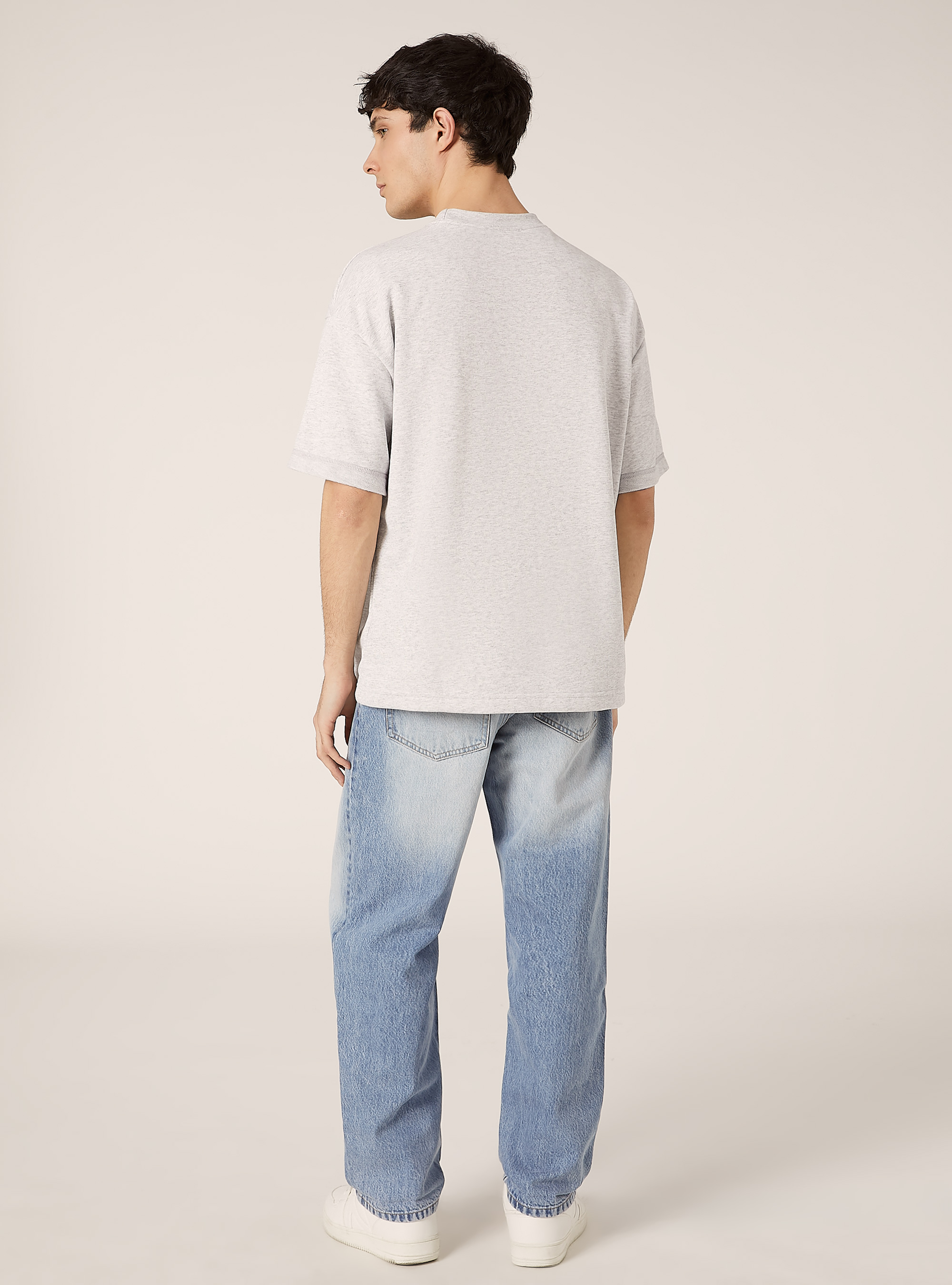 Sudadera boxy fit, MGY3 GREY MEL LIGHT