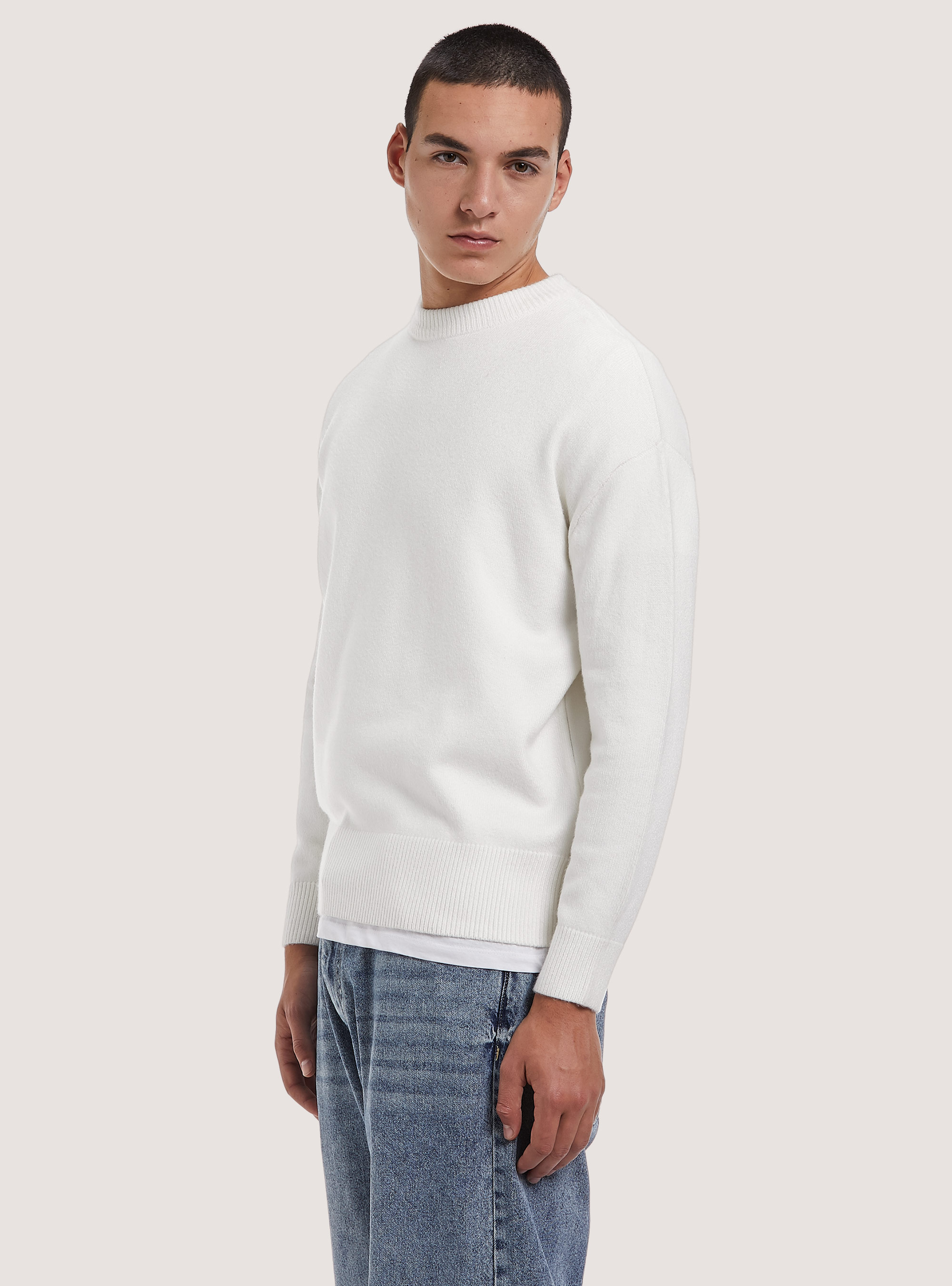 Pullover morbido boxy fit elasticizzato