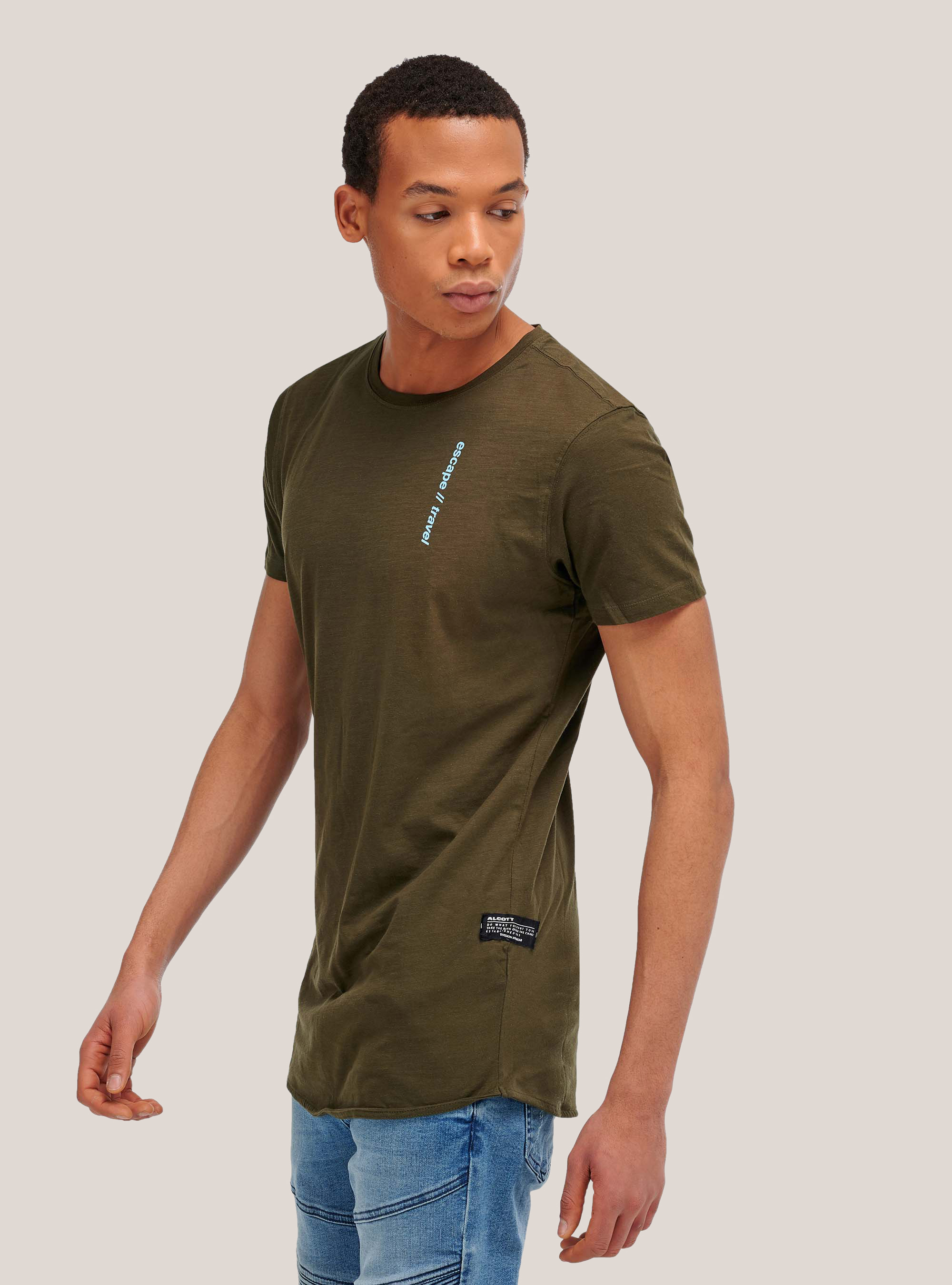 Essential oversize fit t-shirt, KAKI