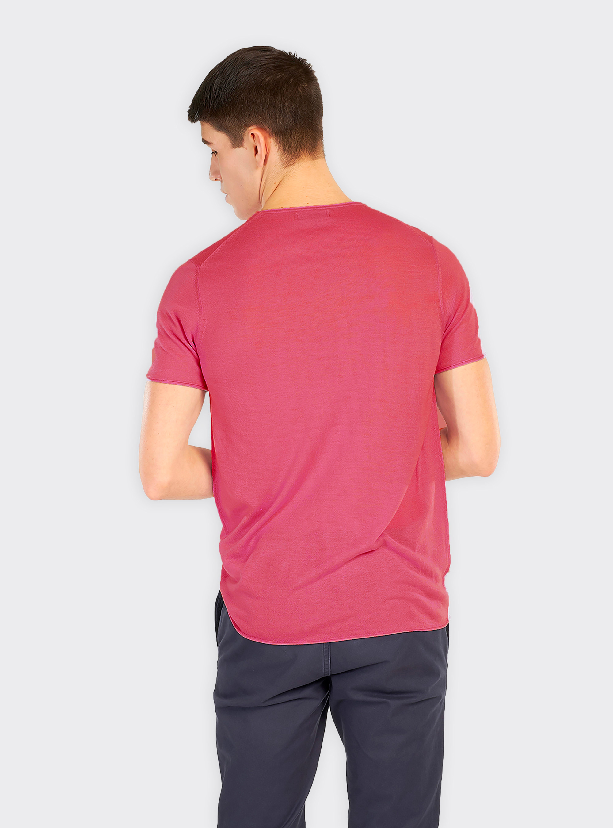 Kurzarmpullover, C4463 PINK