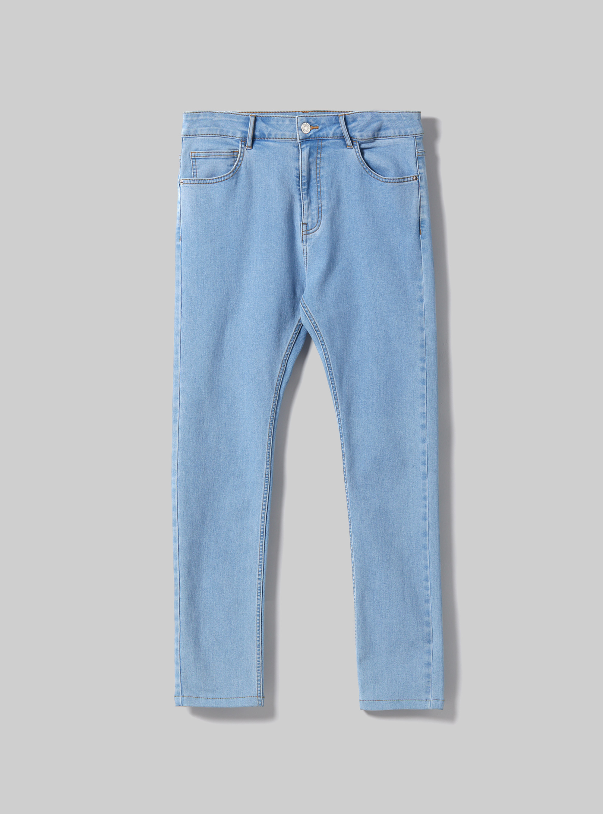 Jean en denim stretch super skinny fit, D006 AZURE