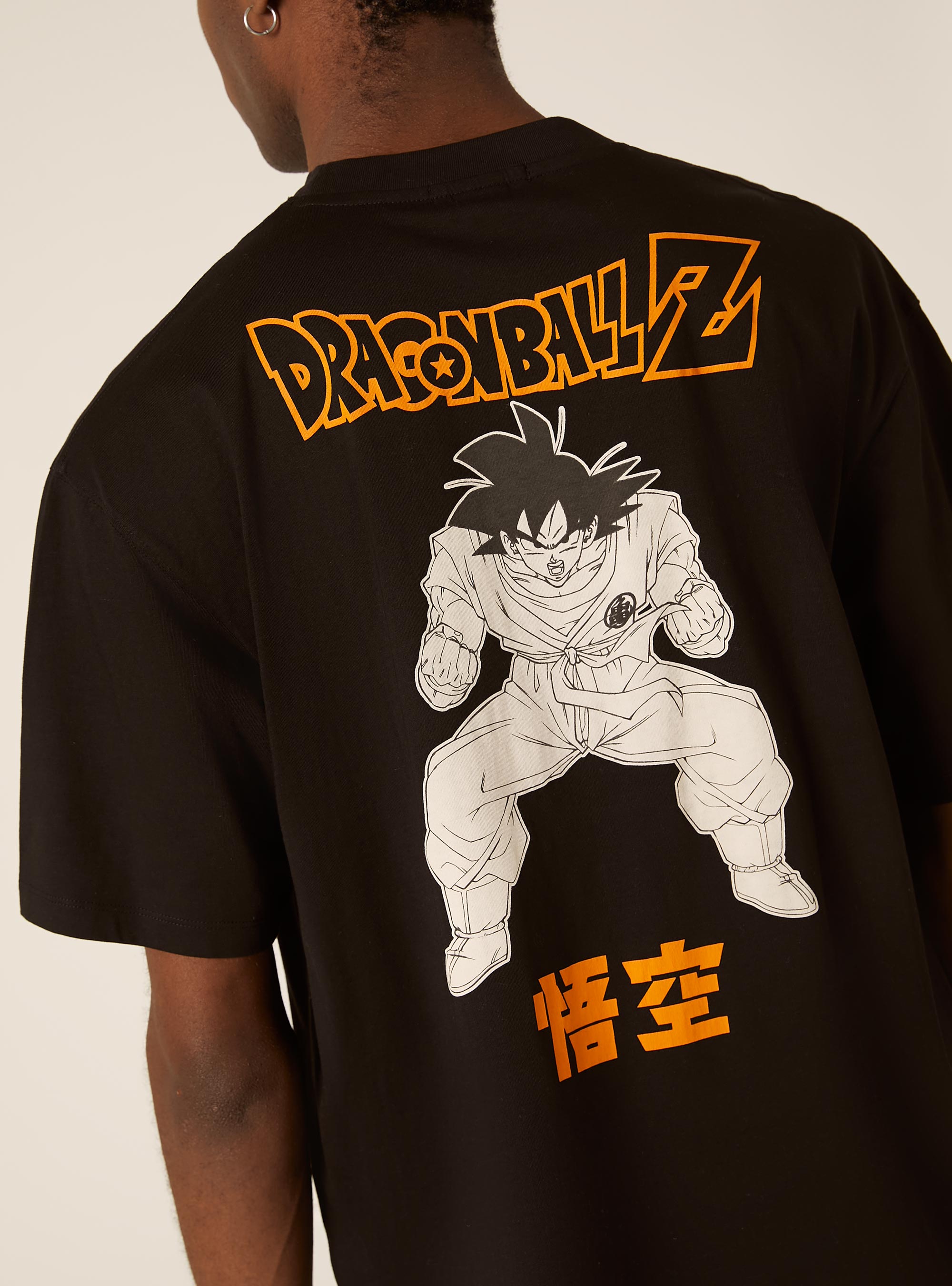 T-shirt dragonball z  boxy fit, BK1 BLACK