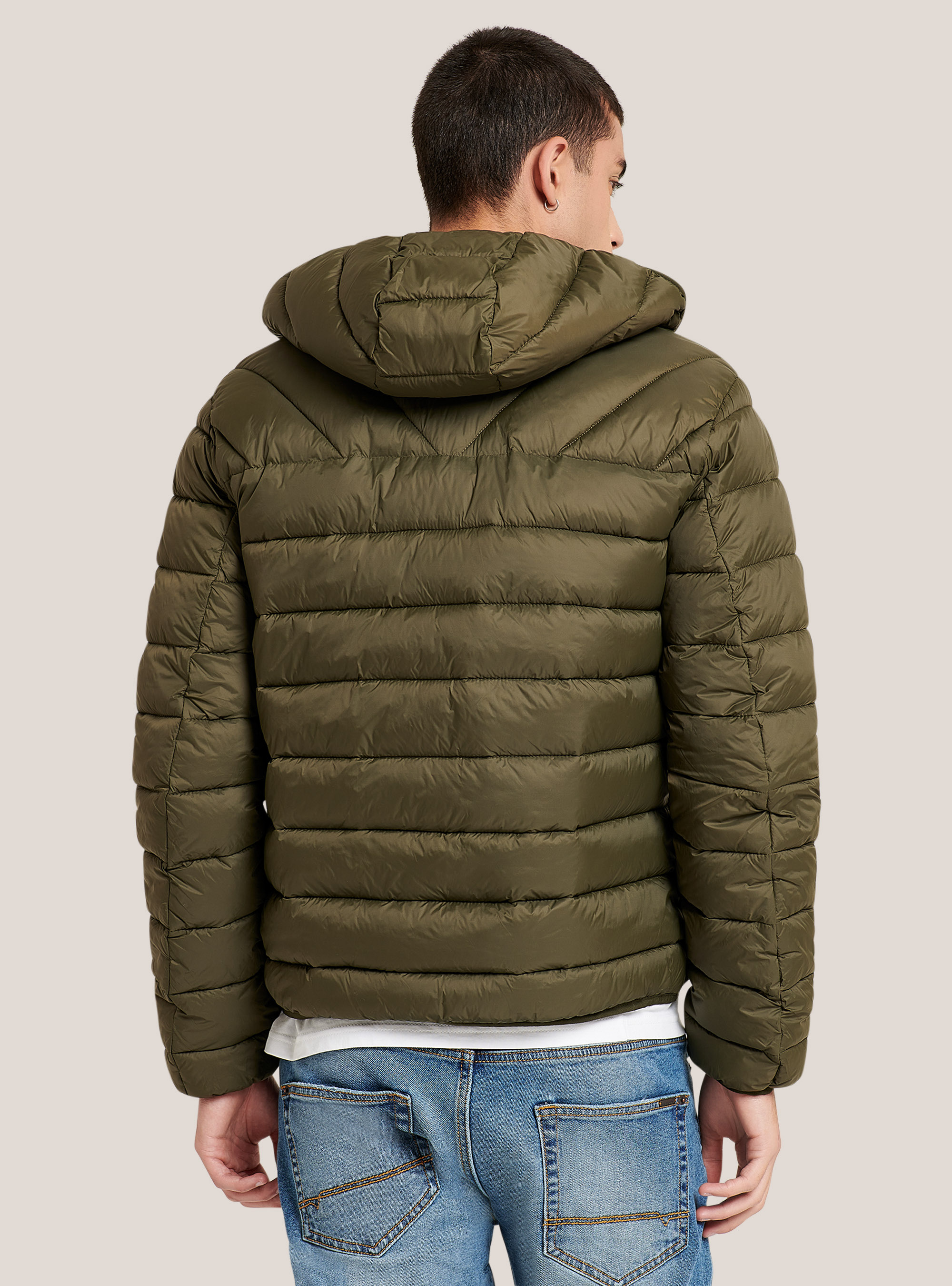 Basic jacket with 100% recycled padding, KAKI