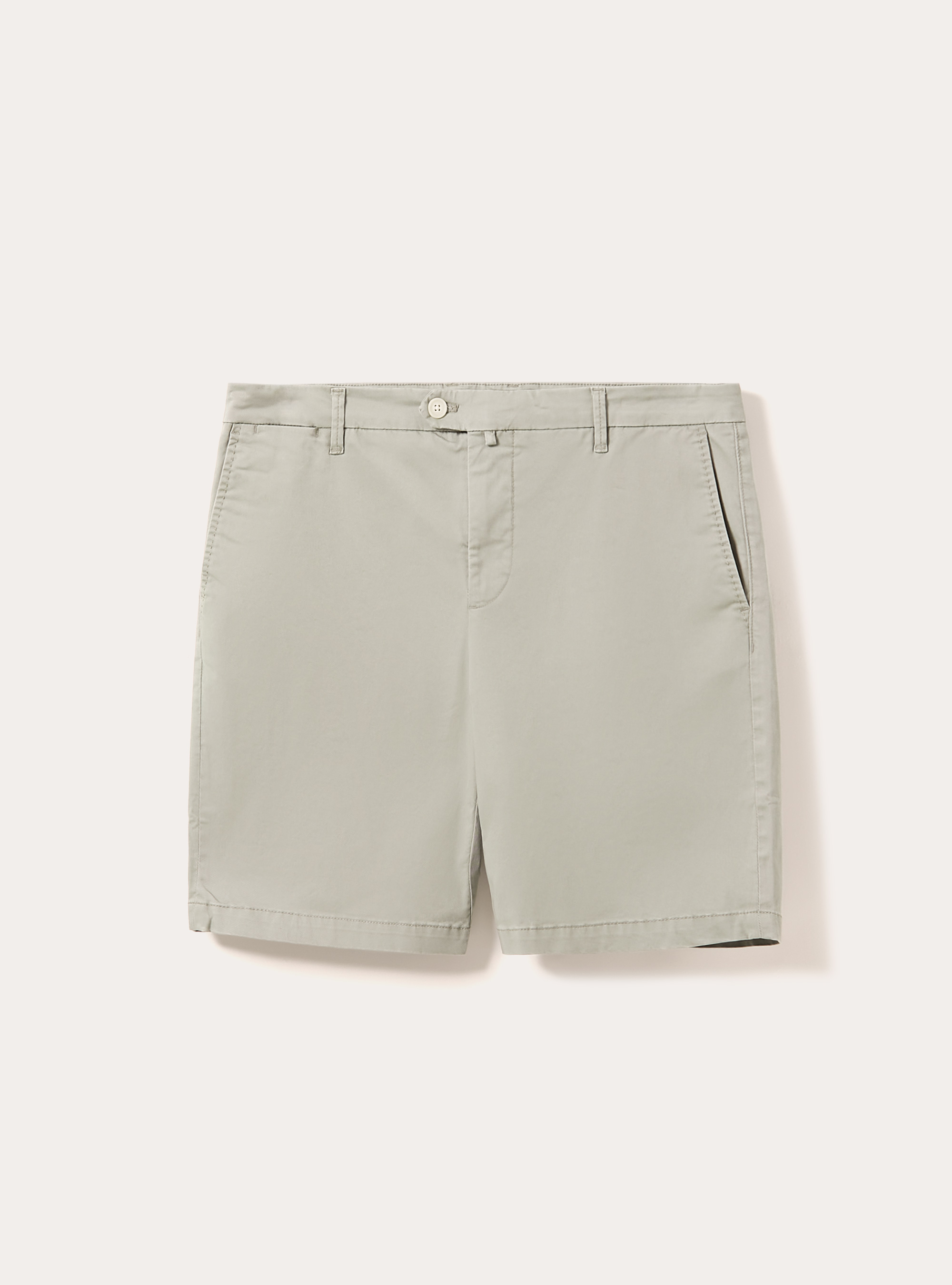 Cotton twill stretch bermuda shorts, SG3 SAGE LIGHT