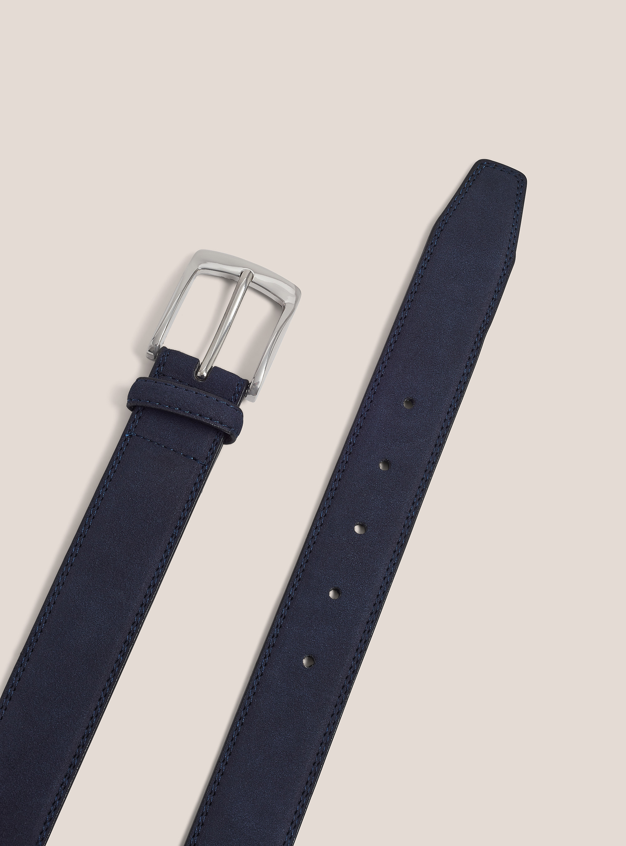 Cintura effetto camoscio, AZUL MARINO