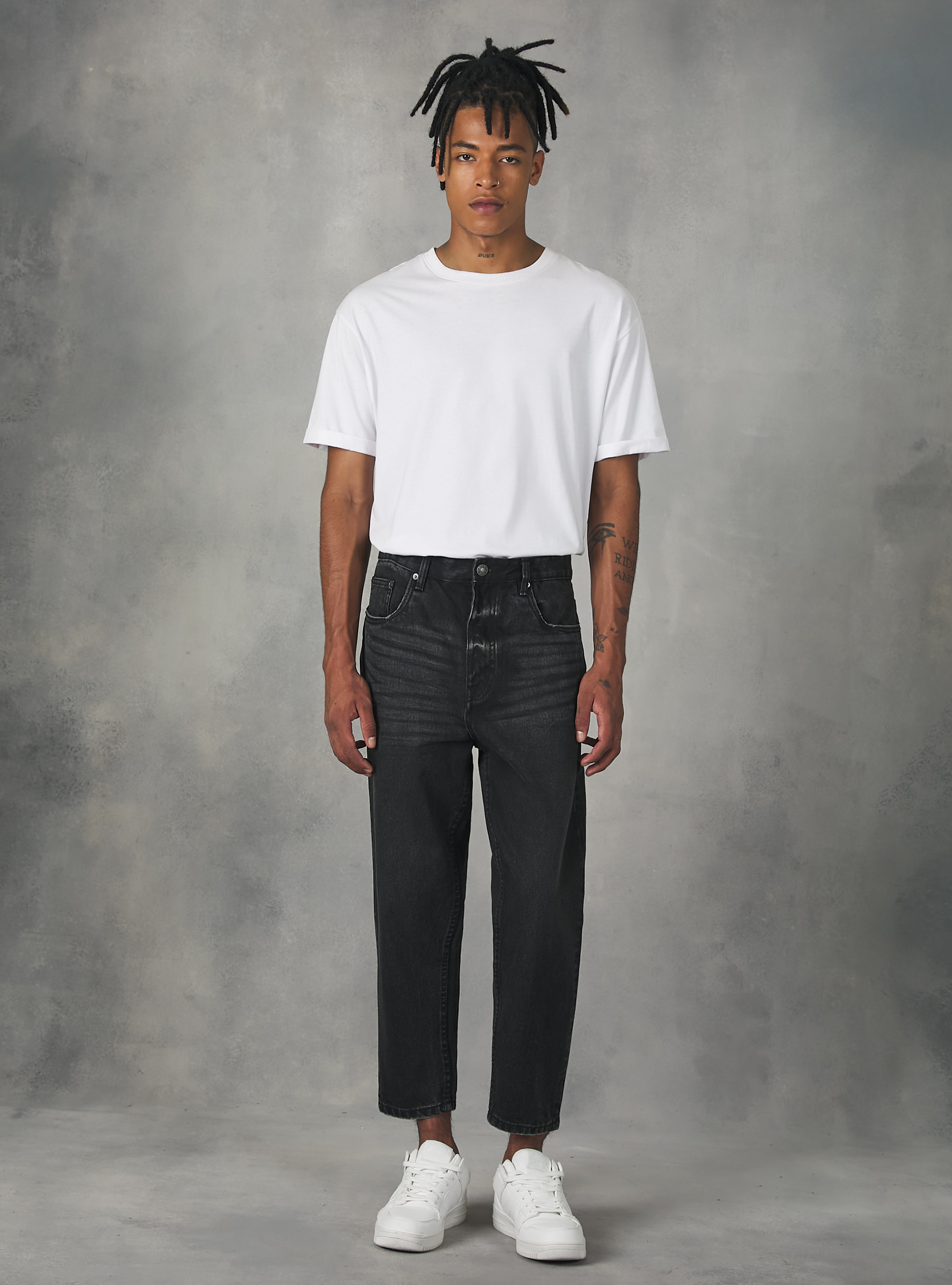 Vaqueros carrot fit, D000 BLACK