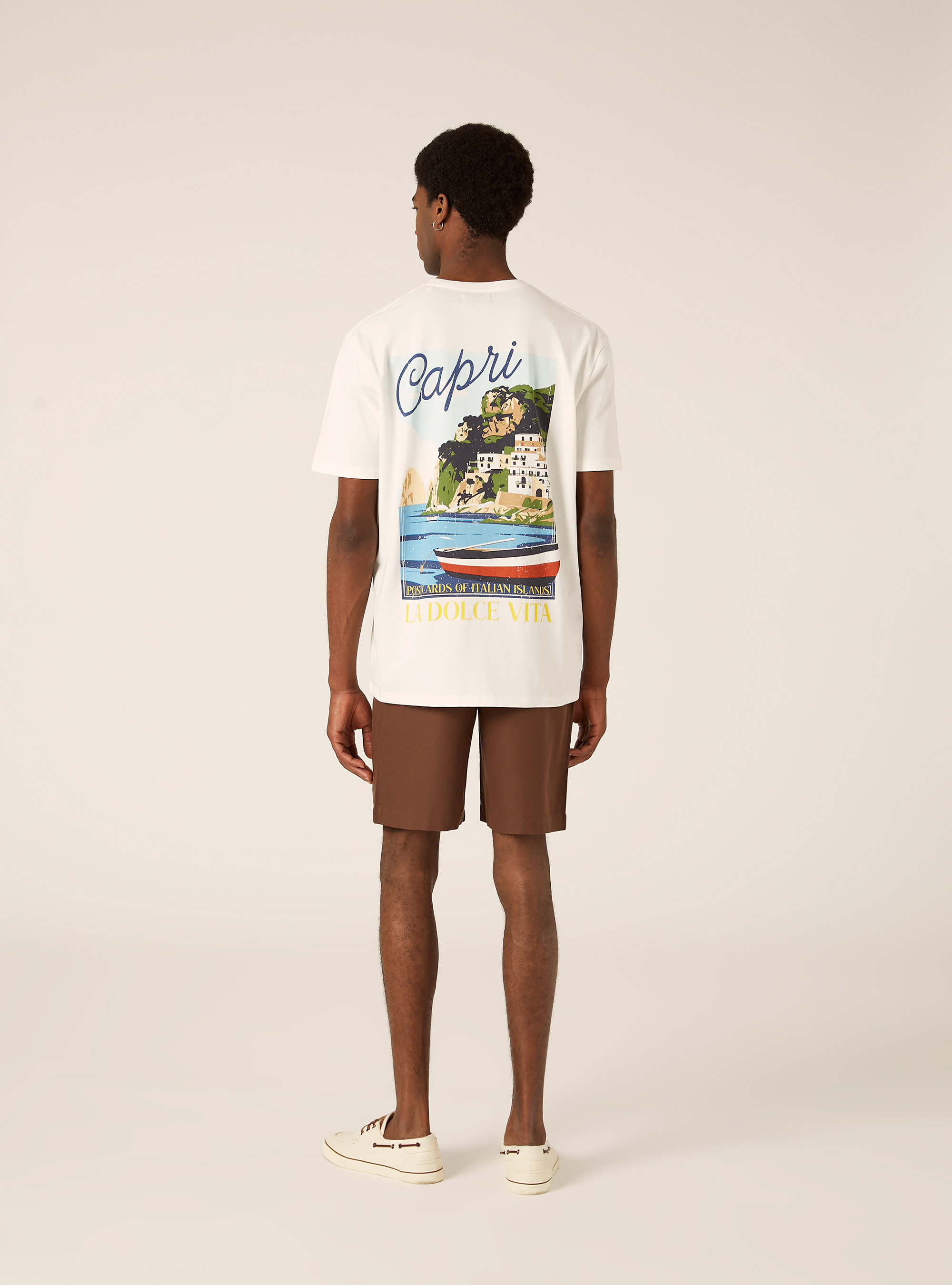 Capri Amore Mio Boxy Fit T-Shirt, WH2 WHITE