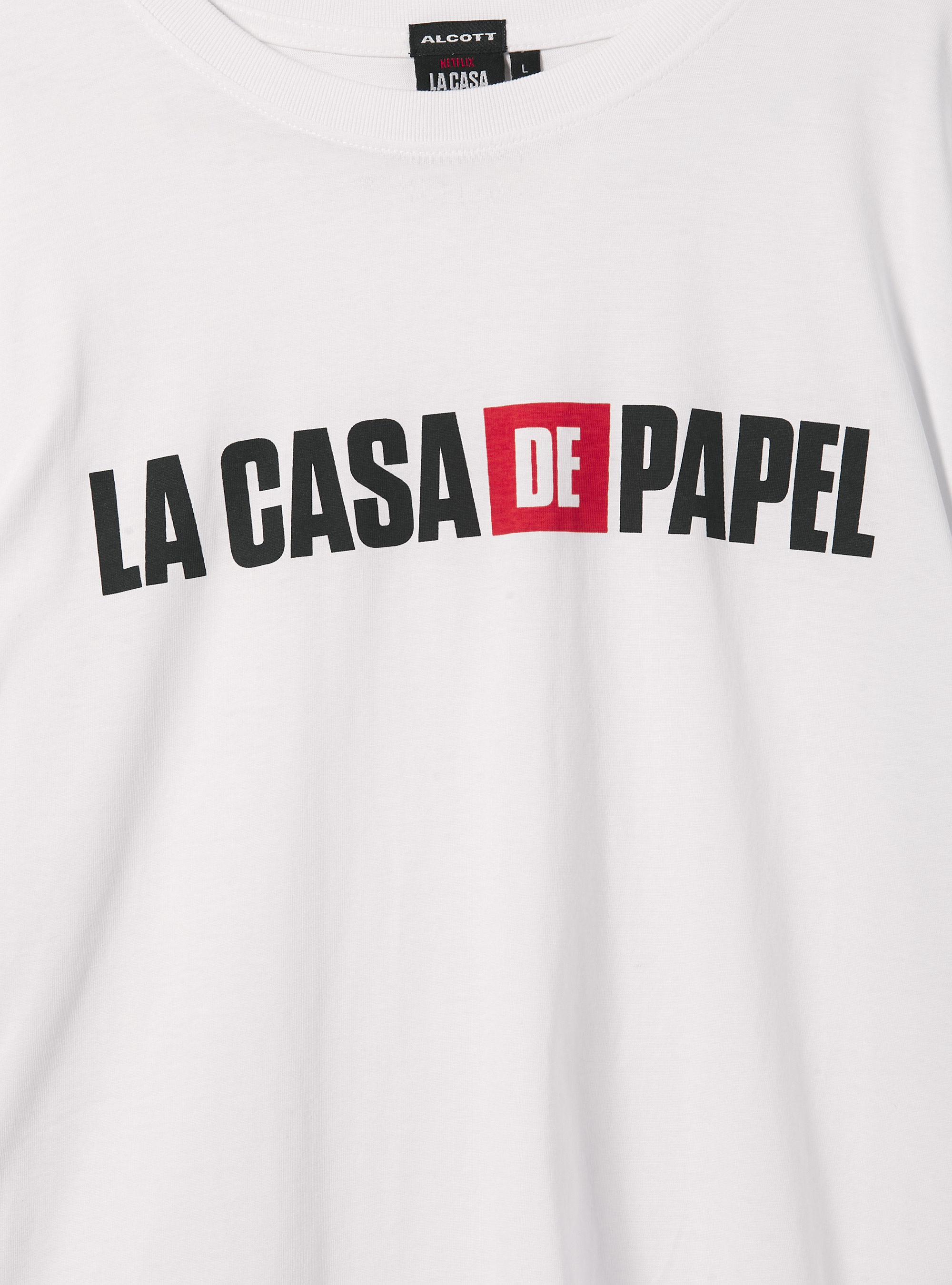 La casa de papel / Alcott T-shirt, WH3 WHITE