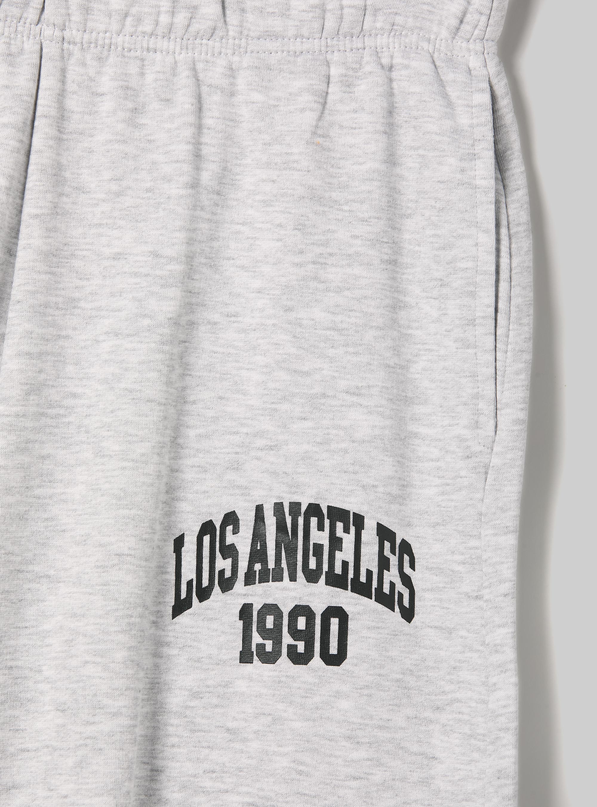 College wide leg jogger, MGY3 GREY MEL LIGHT