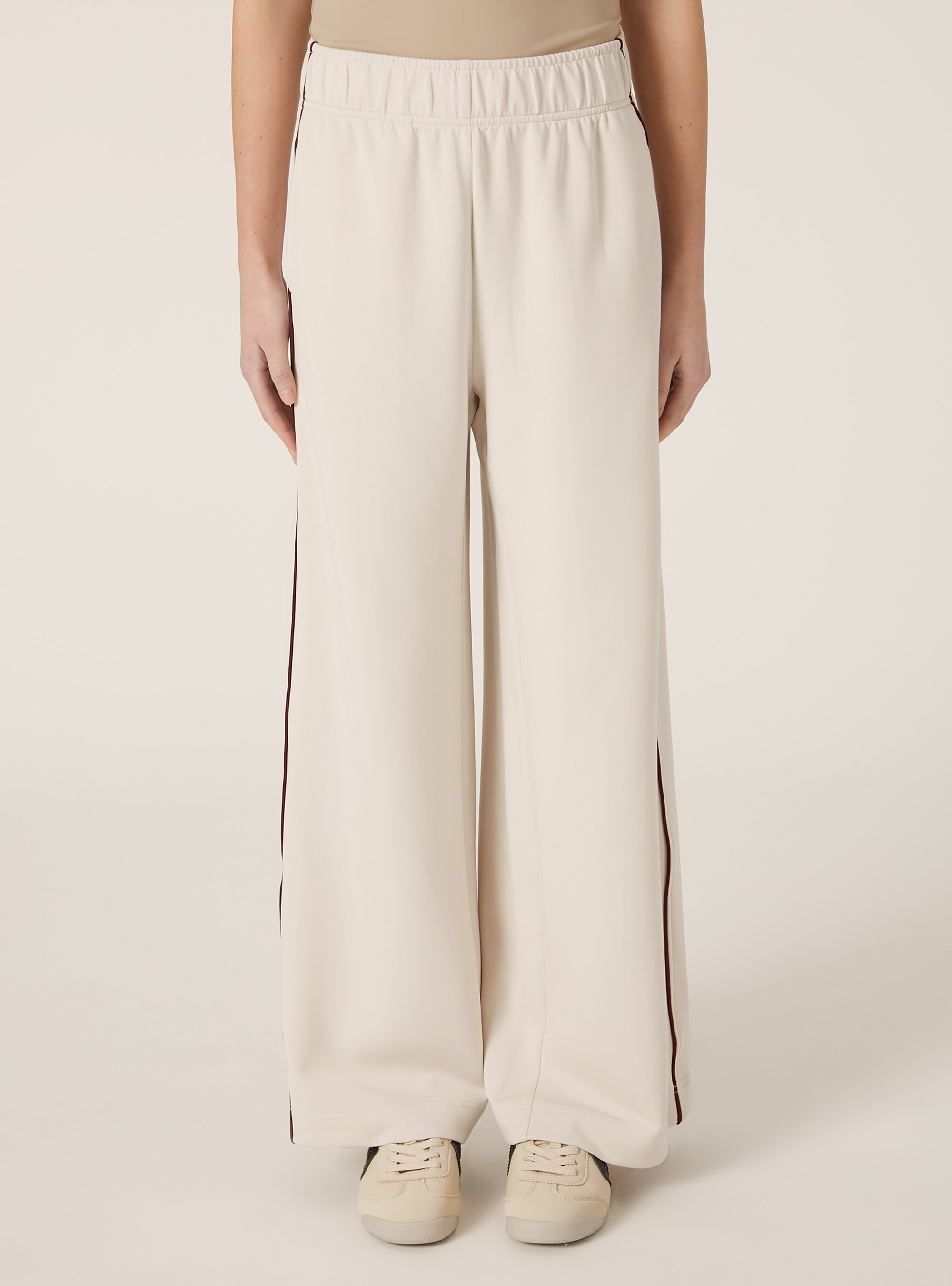 Soft touch wide leg joggers, BG2 BEIGE MEDIUM