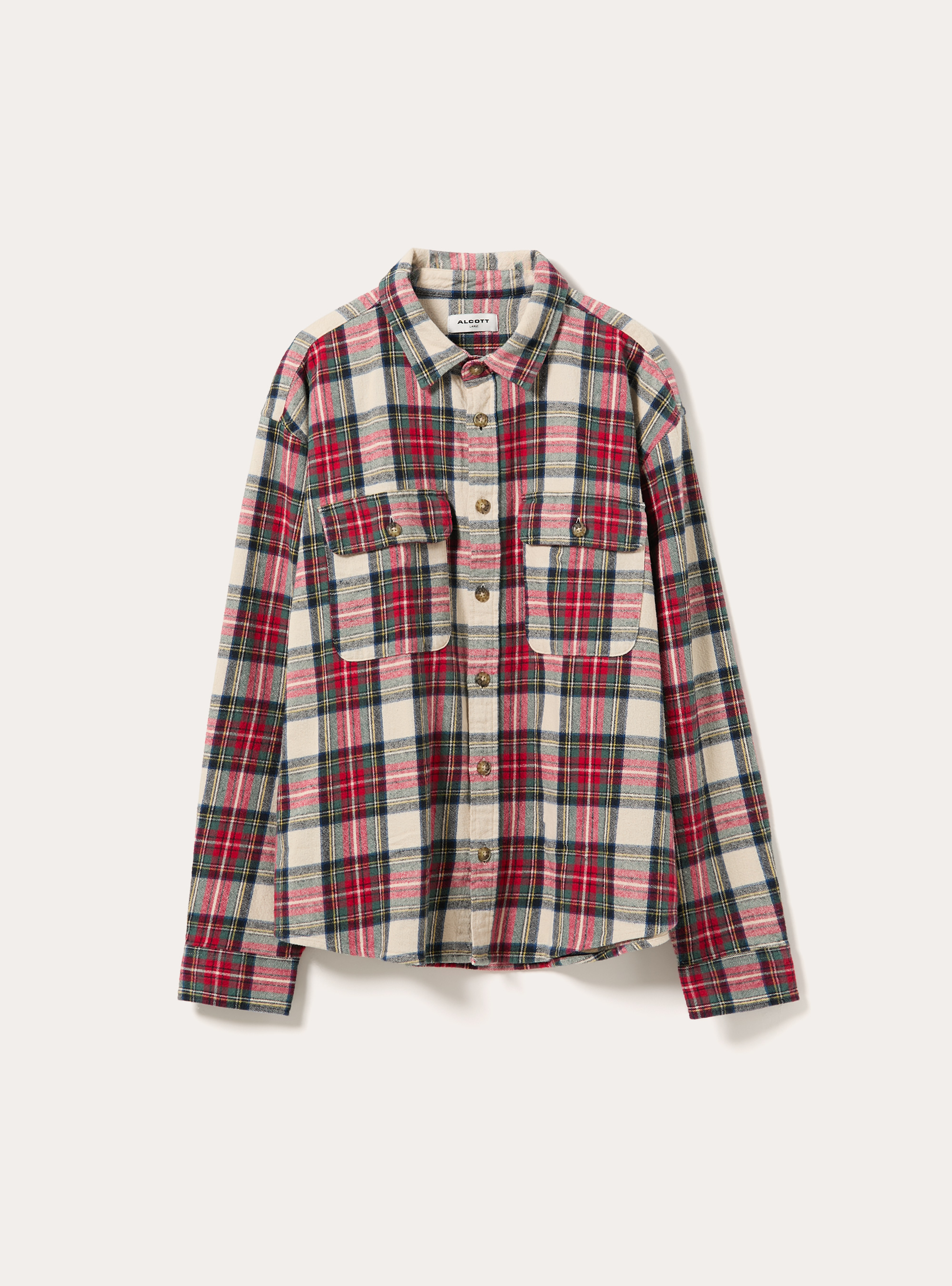 Camicia flanella quadri, WH2 WHITE