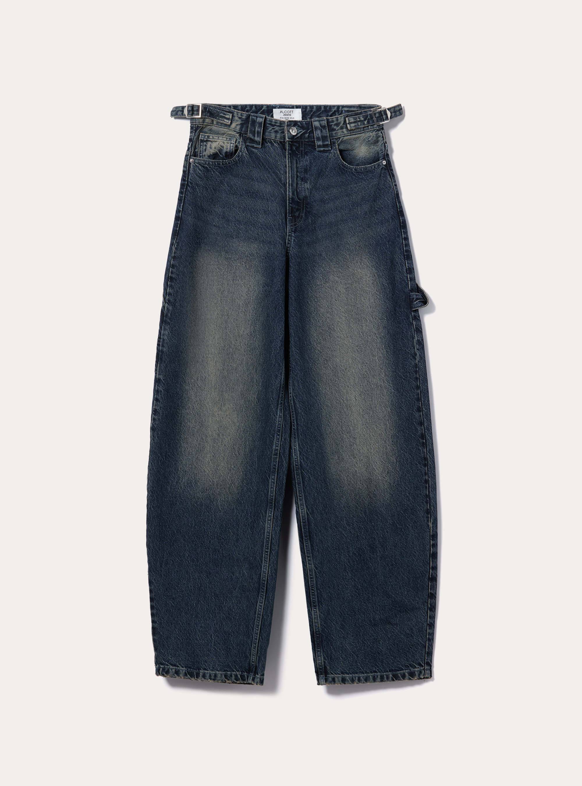 Carpenter balloon jeans with adjustable waist