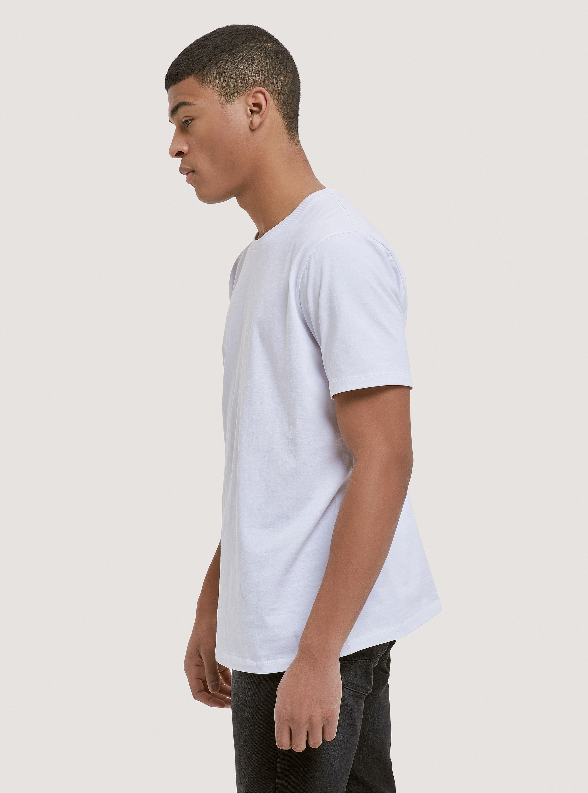 Crew-neck cotton t-shirt, WH1 OFF WHITE