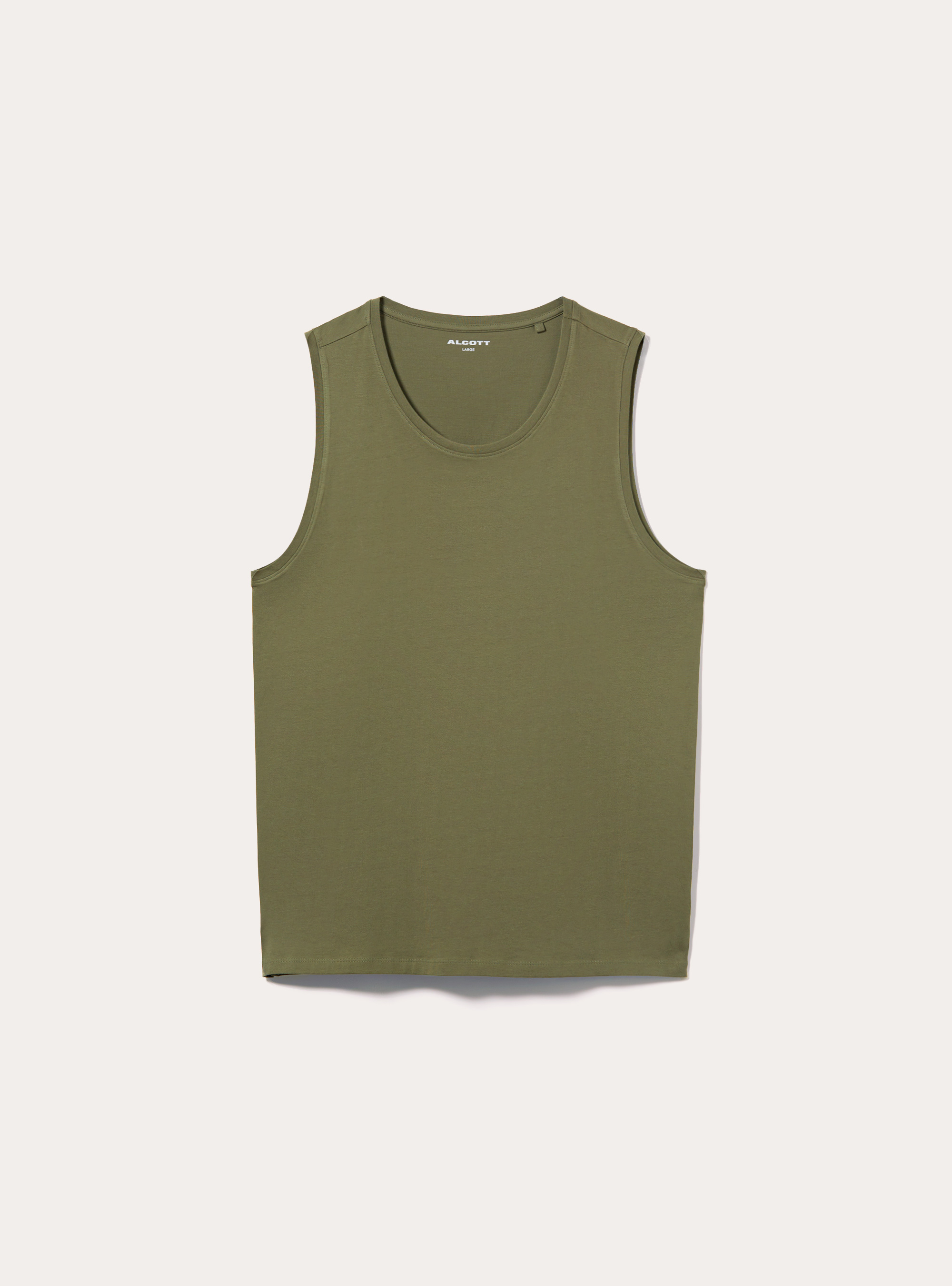 Solid-coloured comfort fit tank top, KY2 KAKY MEDIUM
