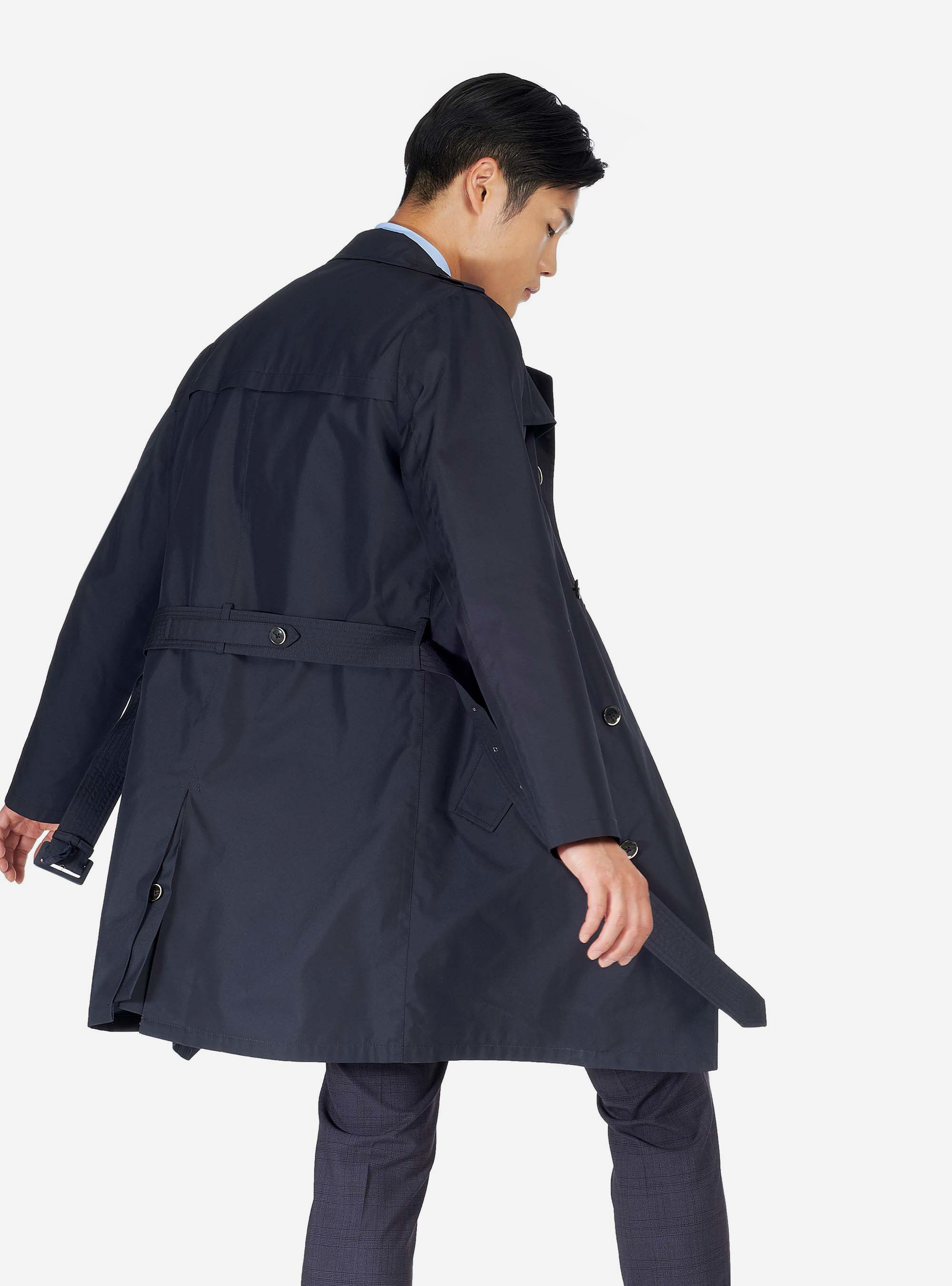 Impermeable  &agrave; double boutonnage, C2254 BLUE