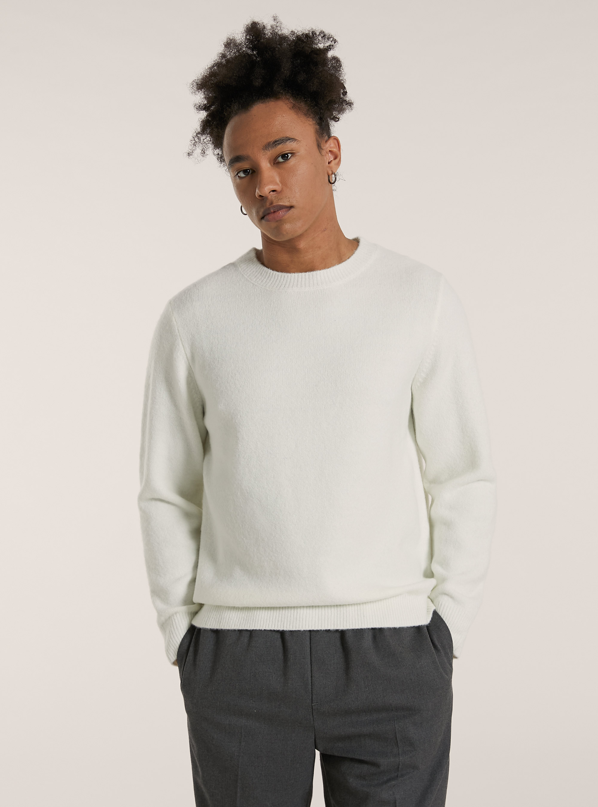 Pullover girocollo, WH2 WHITE