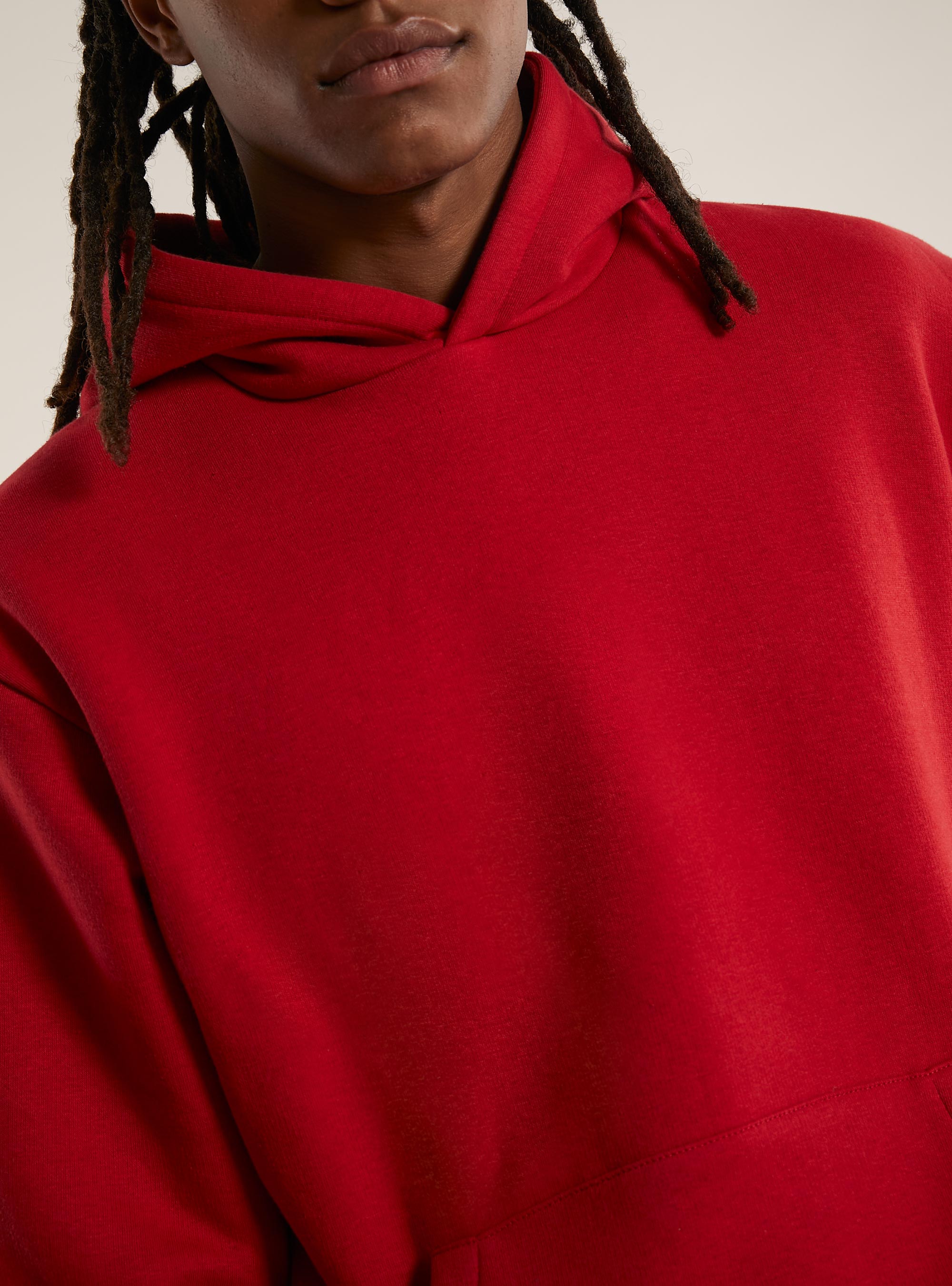 Boxy fit hoodie, RD2 RED MEDIUM