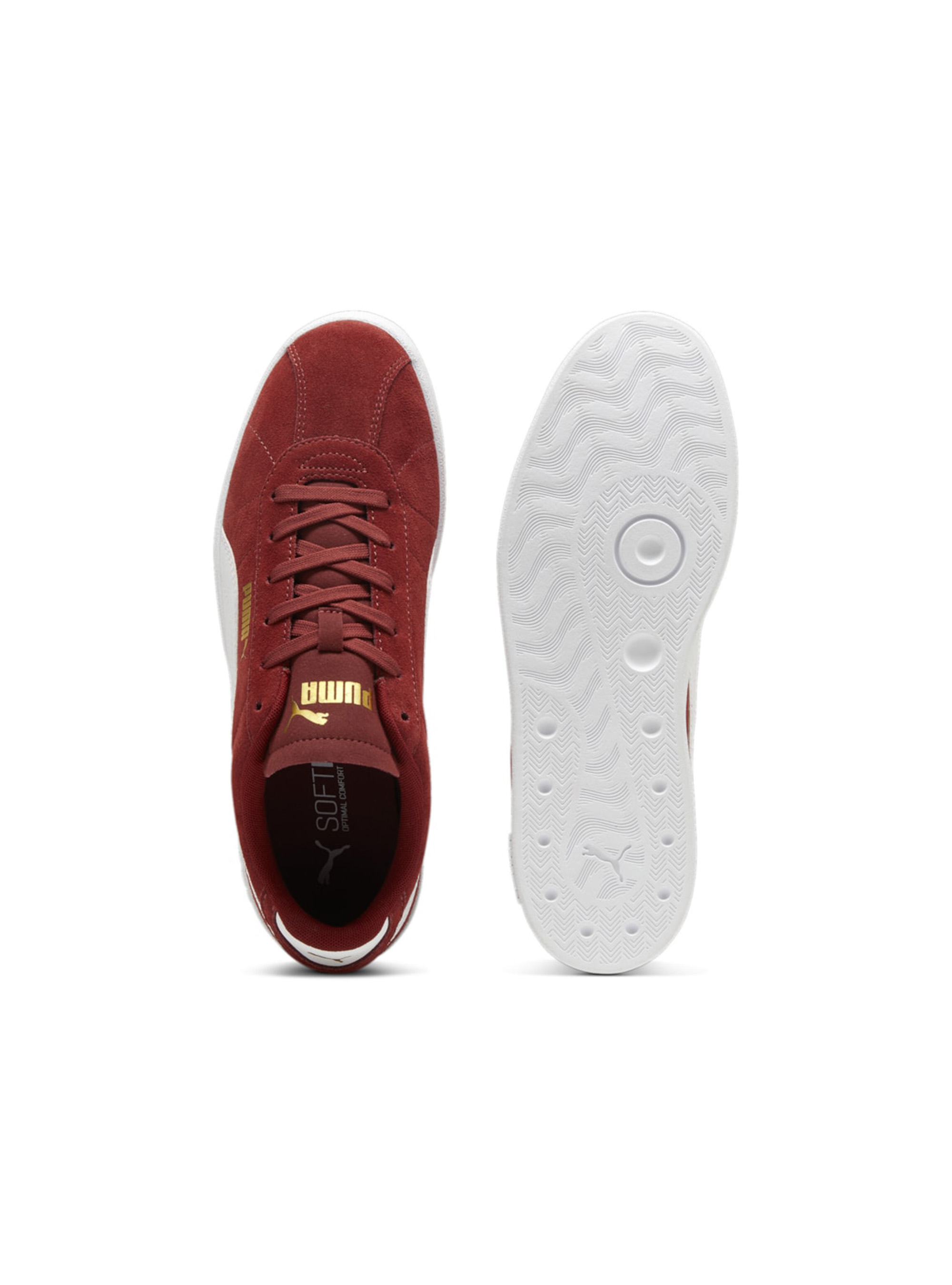 PUMA Club II Unisex Suede Sneakers, RD2 RED MEDIUM