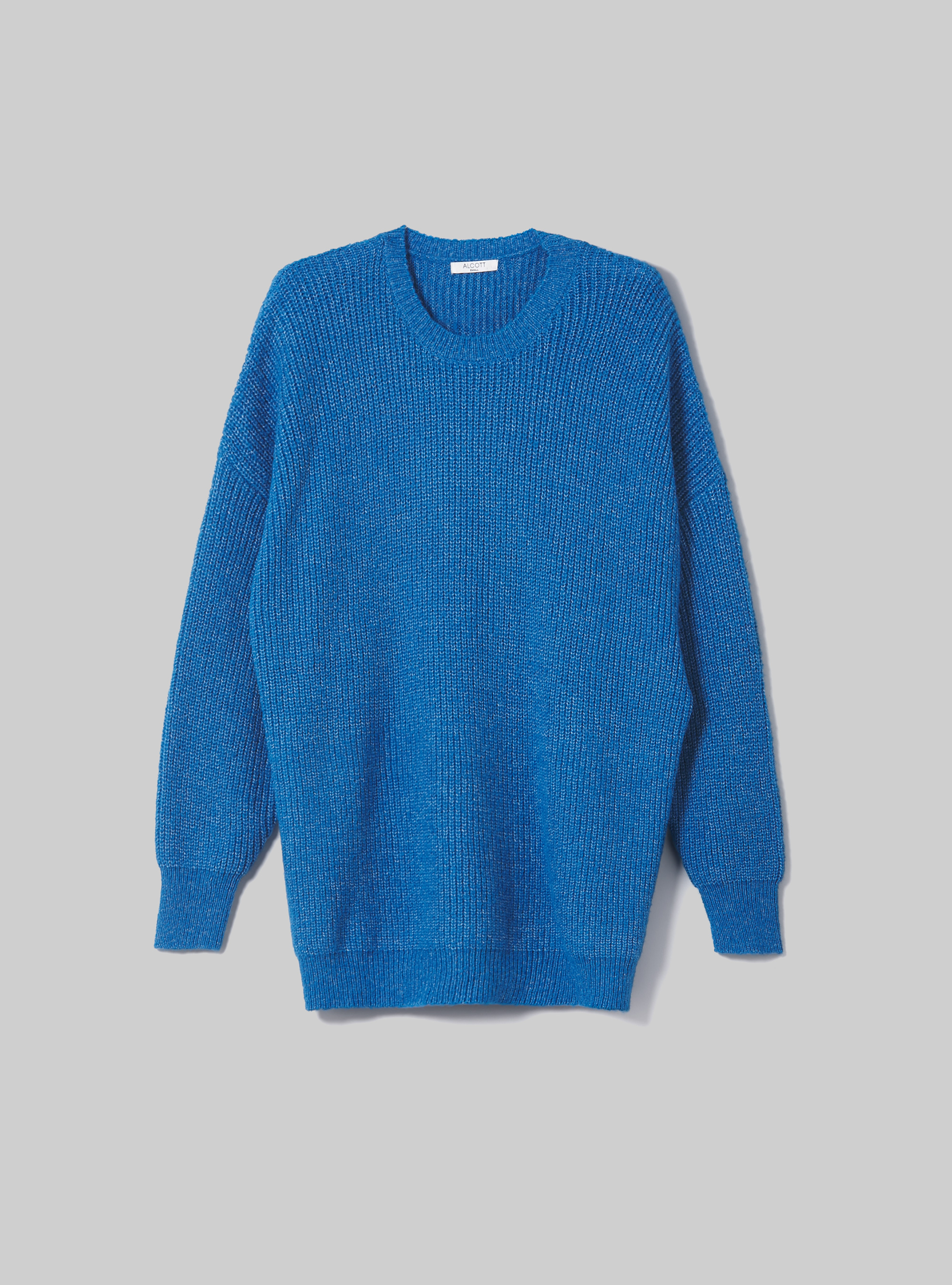 Pull oversize en cotes anglaises, OB2 BLUE OIL MED.