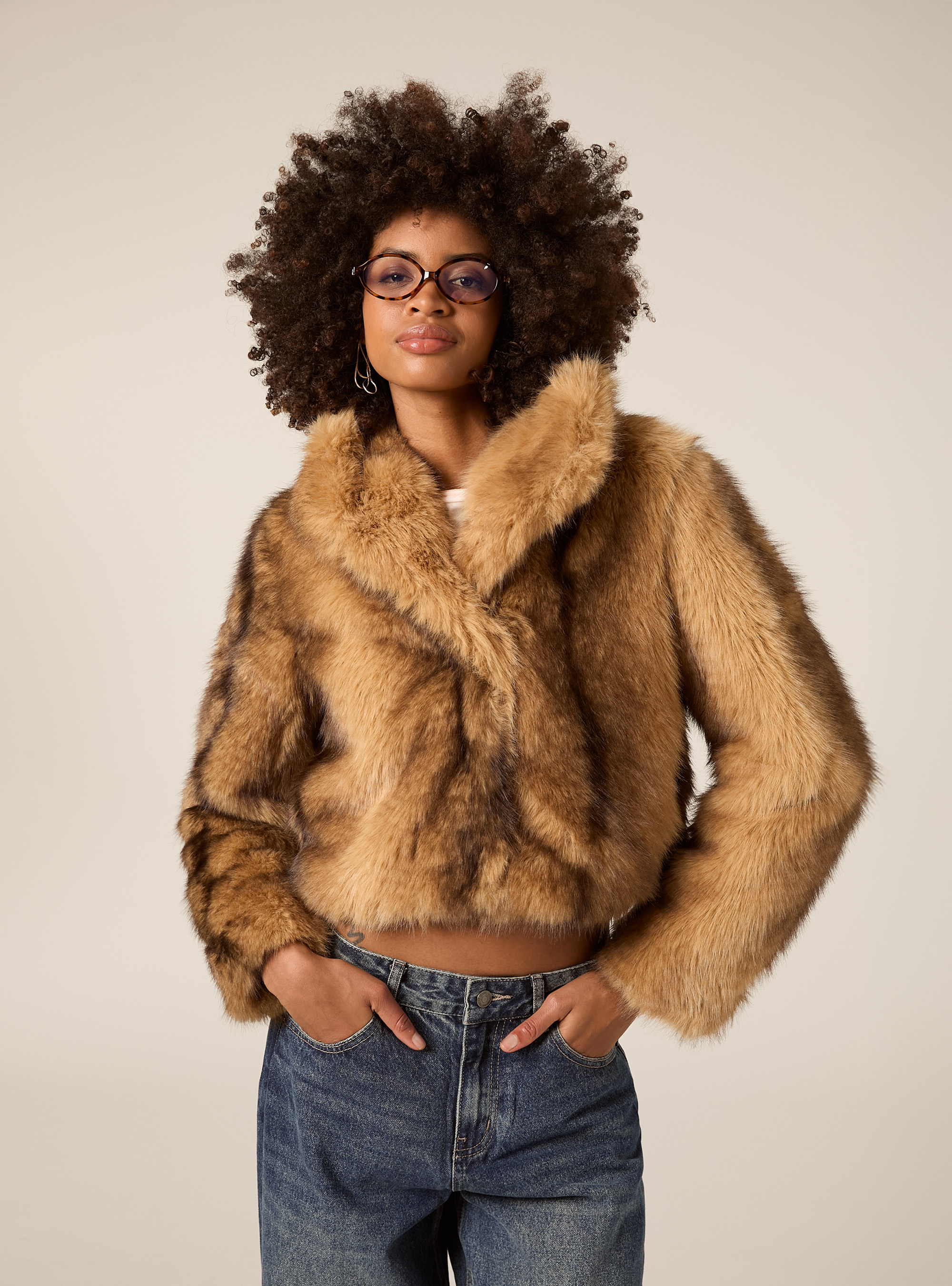 Pelliccia sintetica, BG2 BEIGE MEDIUM