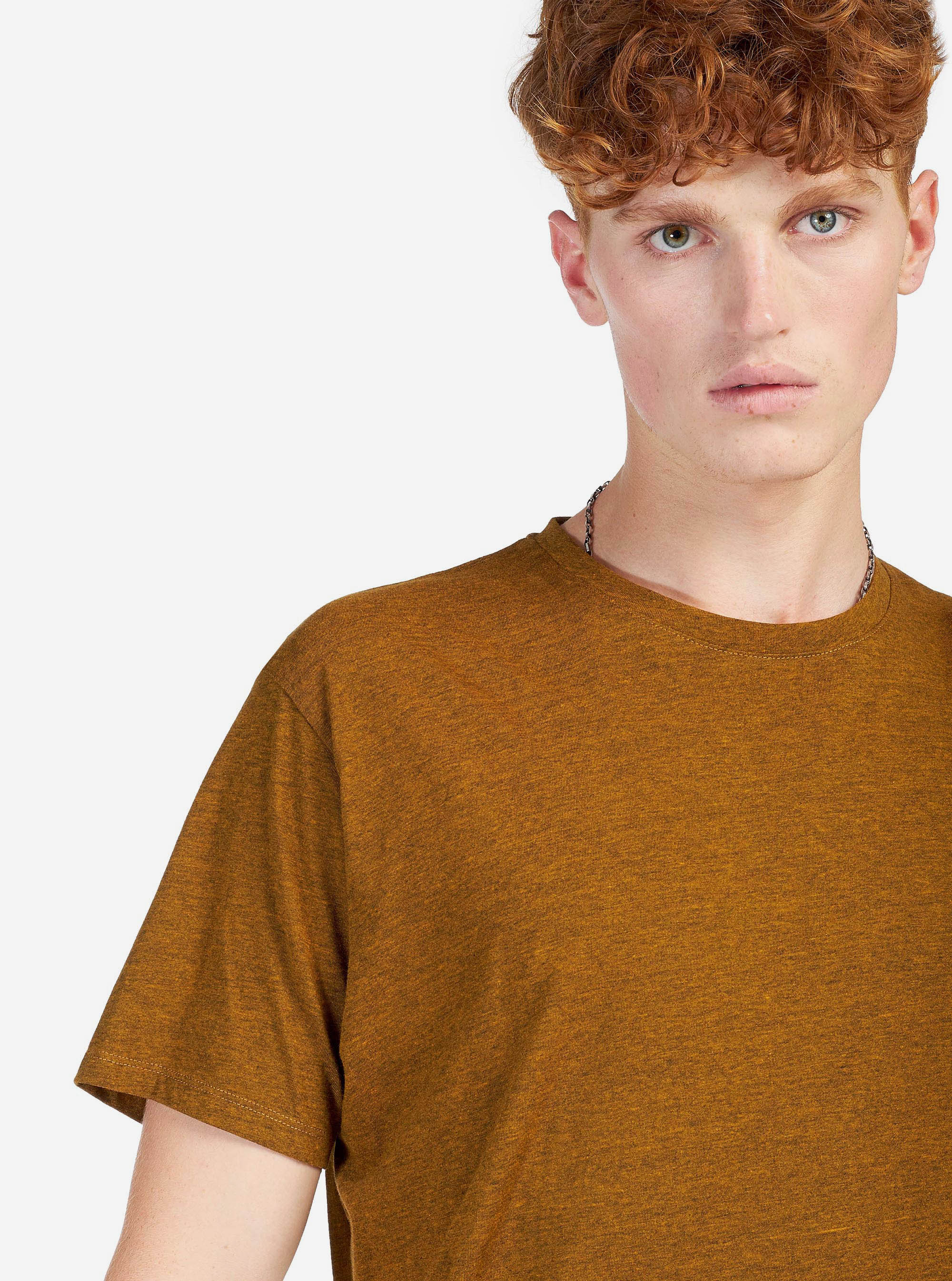 COLOR BLOCK T-SHIRT, MUSTARD