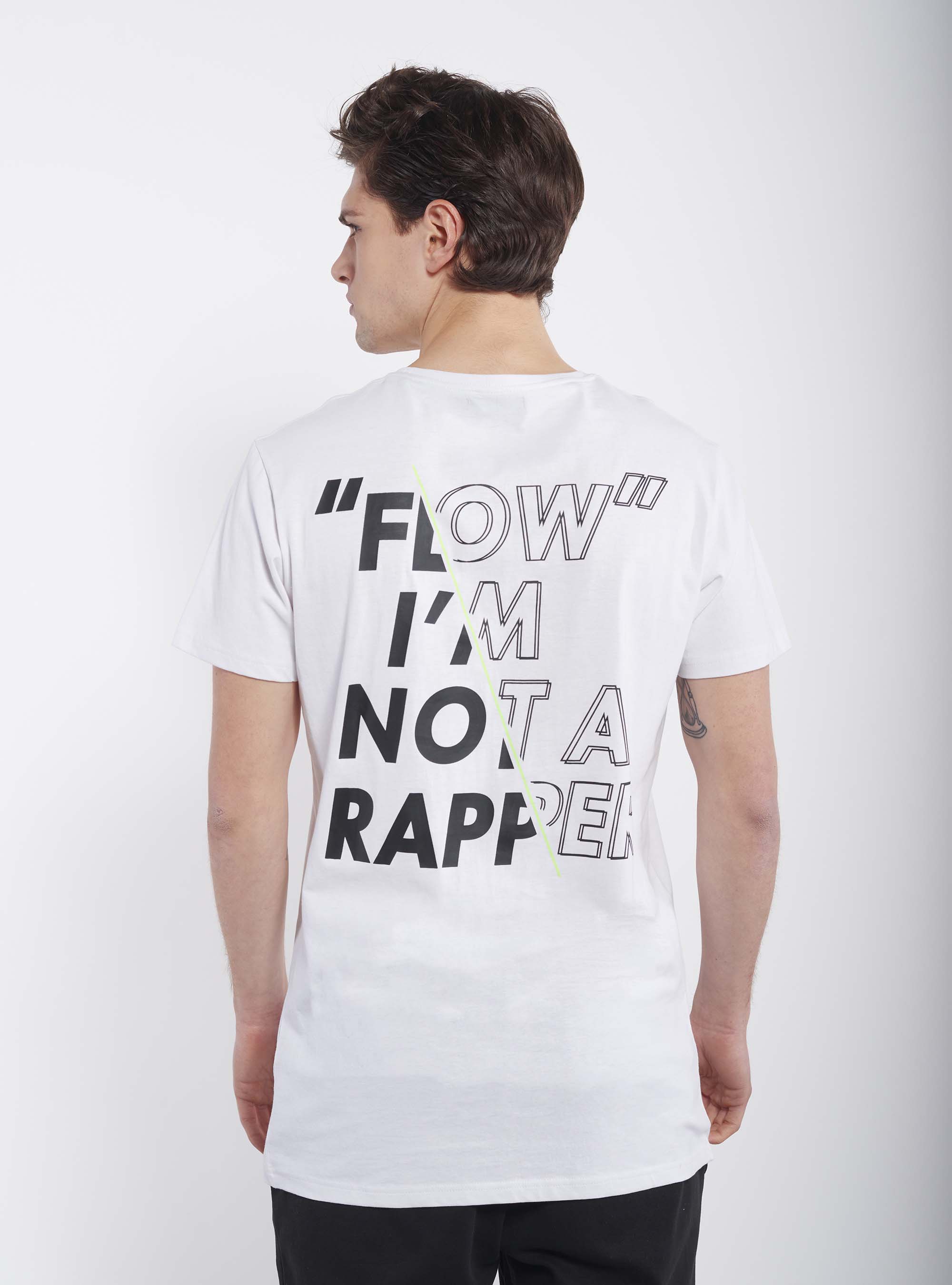 Camiseta estampada, BLANCO