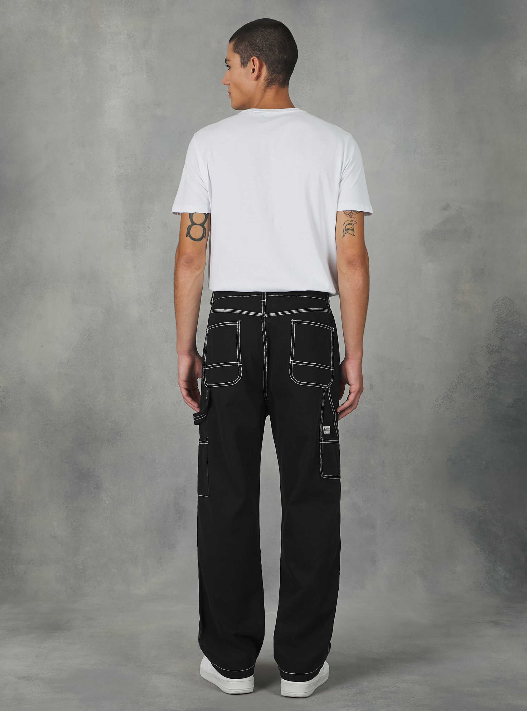 Carpenter canvas trousers, BK1 BLACK