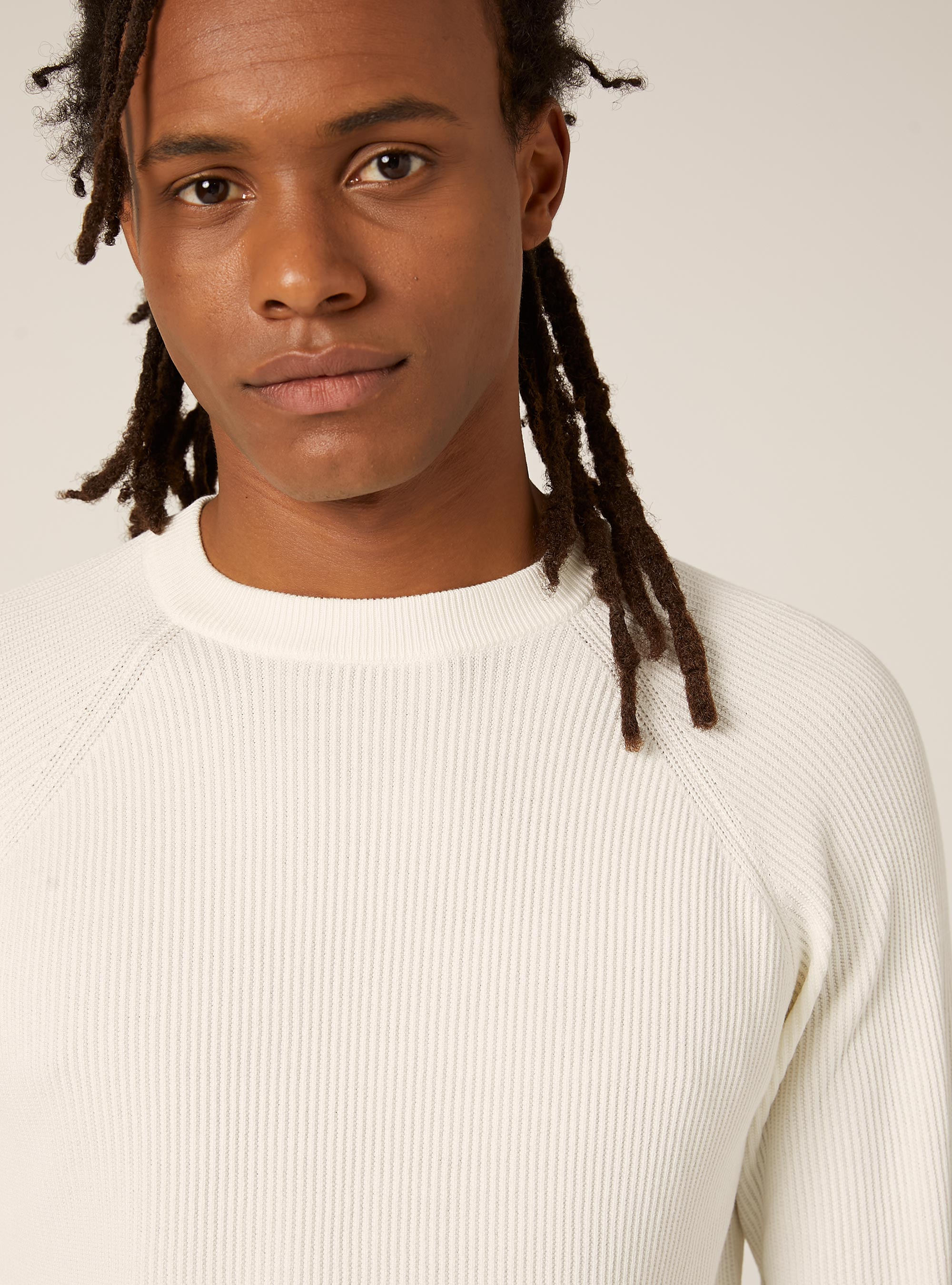 Jersey ligero de canalé, WH2 WHITE