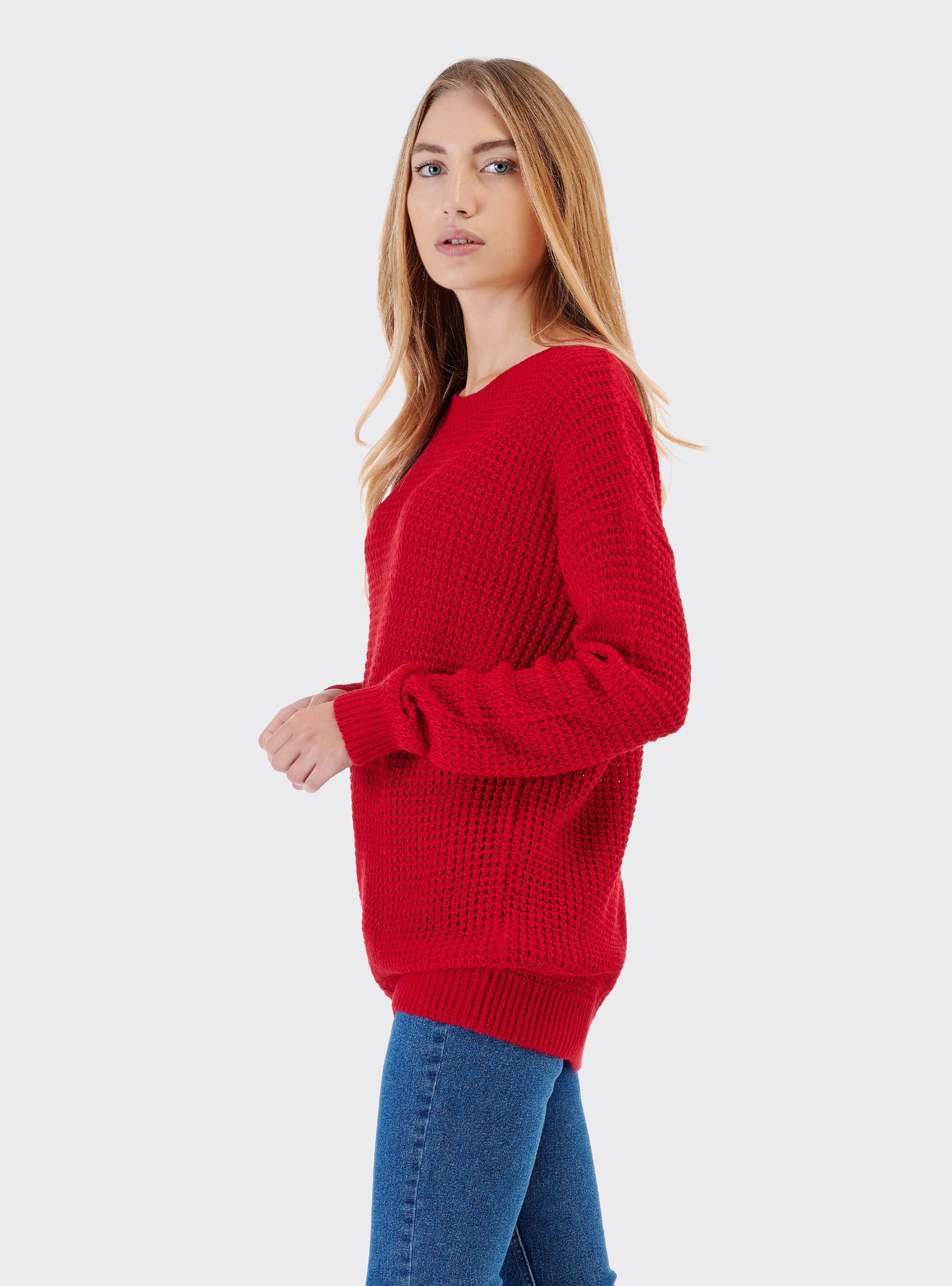 Pull oversize, C4498 RED