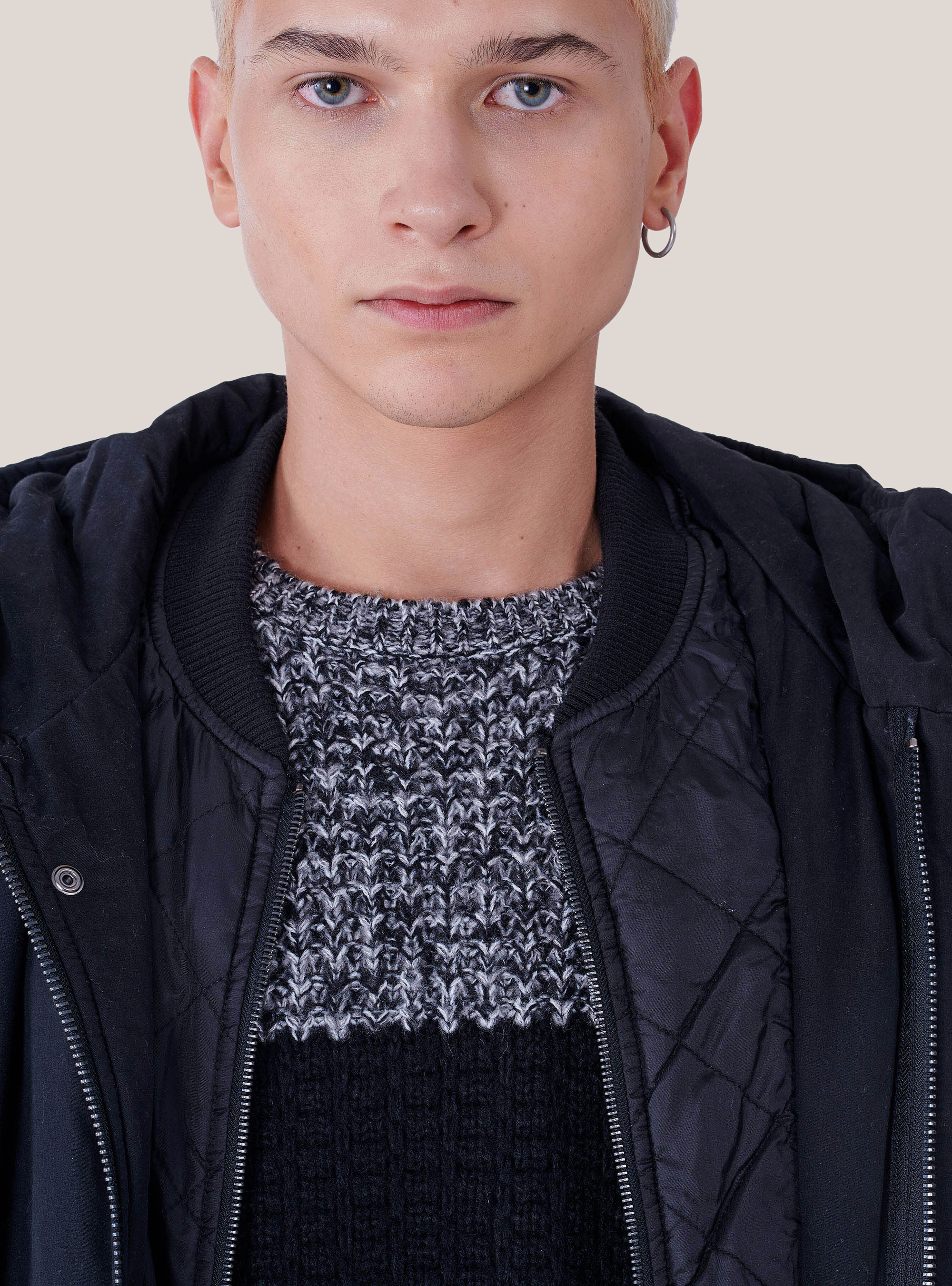 Parka avec fausse veste, C101 BLACK