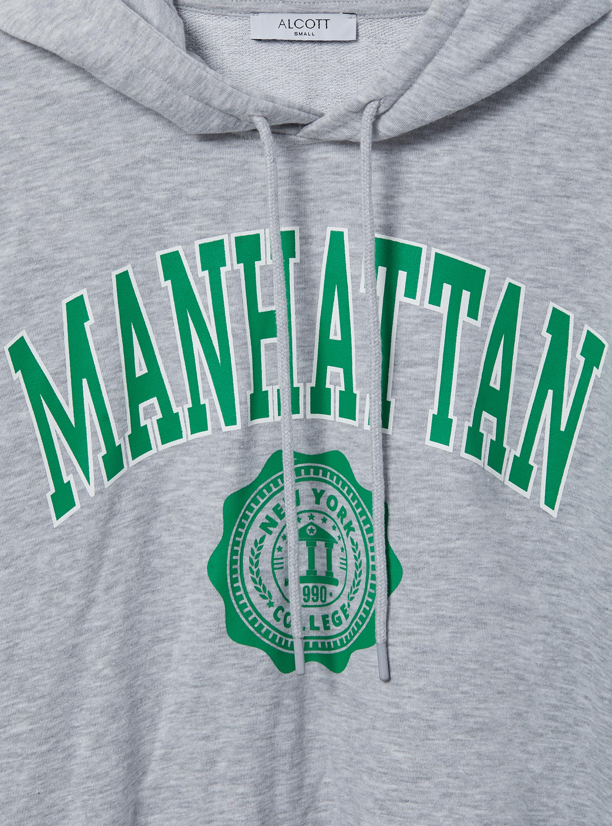 Sudadera College con banda elástica, MGY3 GREY MEL LIGHT