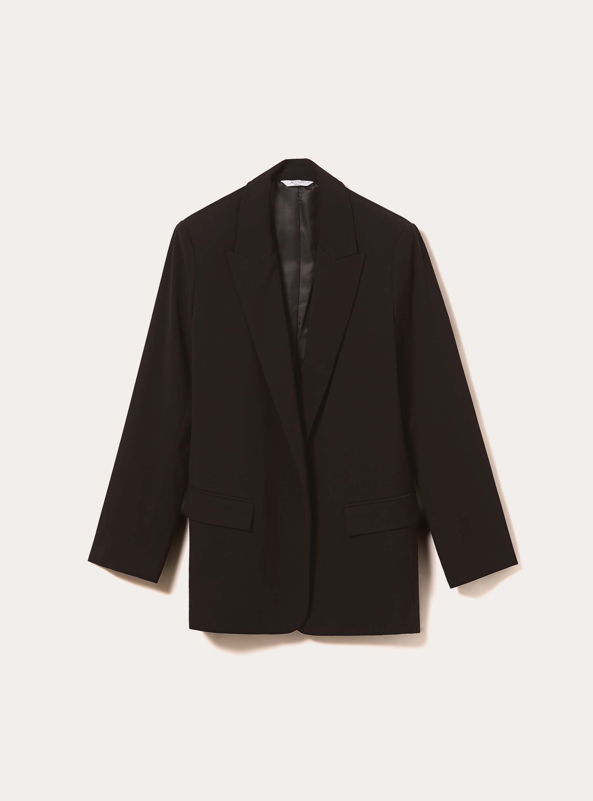 Blazer abierto de sastrería, BK1 BLACK