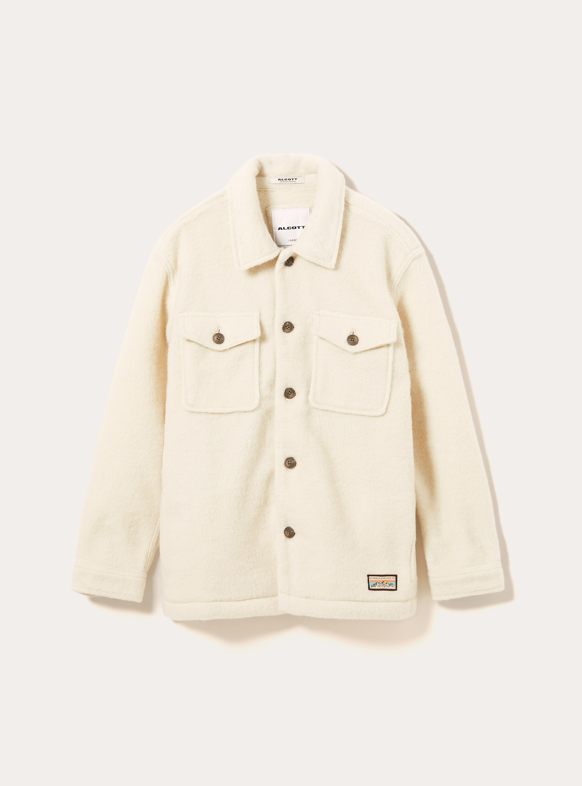 Sobrecamisa de tejido Teddy, WH2 WHITE