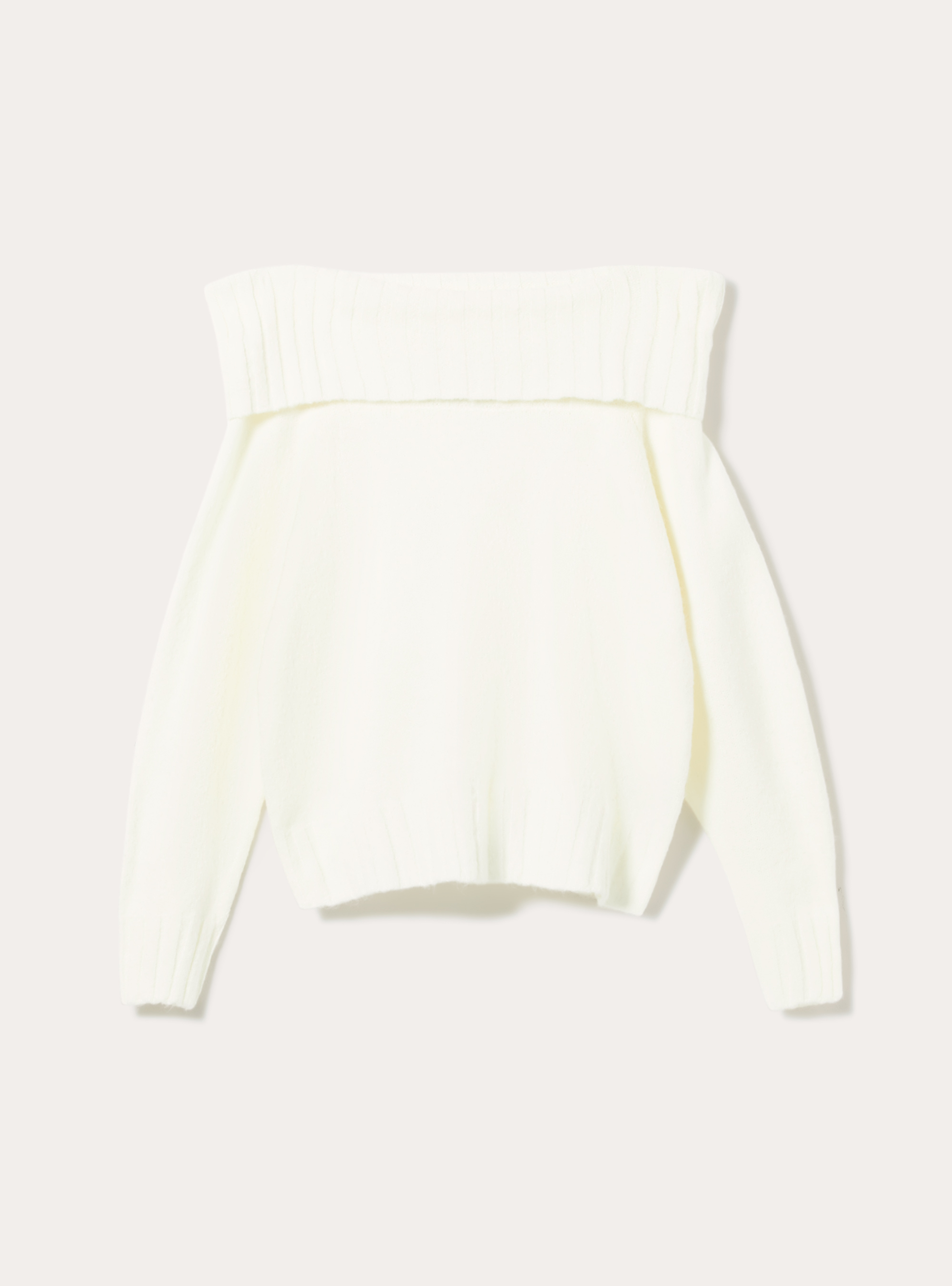 Maglia con spalle scoperte bardot, WH2 WHITE